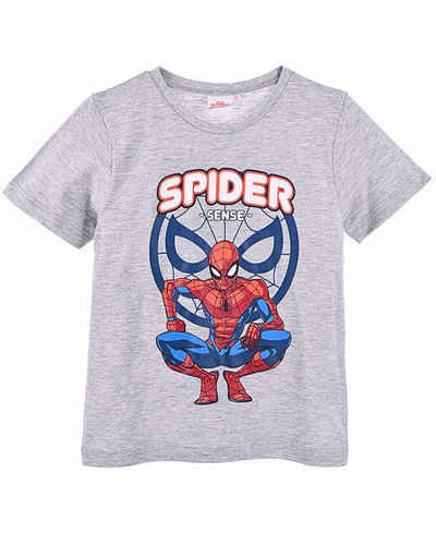 Spiderman T-Shirt SUPER HERO Jungen Kurzarmshirt aus Baumwolle Gr. 98 - 128 cm