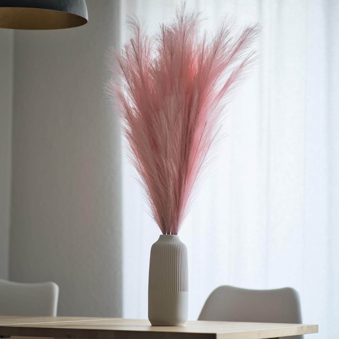Kunstpflanze LAYBA Künstliches Pampasgras 3er-Set Rosa 100 cm, Layba