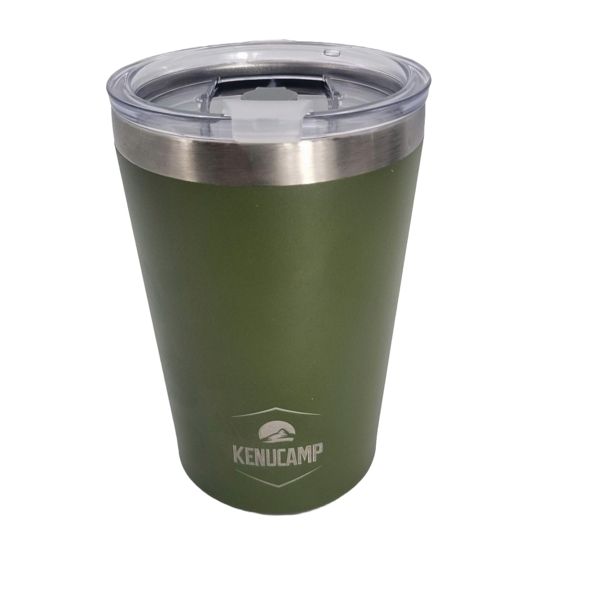 Kenucamp Кружки Kenucamp® Термокружка 350 ml Edelstahl, Doppelwandig, Deckel mit Strohhalm-Öffnung – Чашки to go