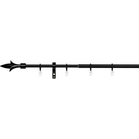 Gardinenstange lance, mydeco, Ø 16 mm, 1-läufig, ausziehbar, verschraubt, Aluminium