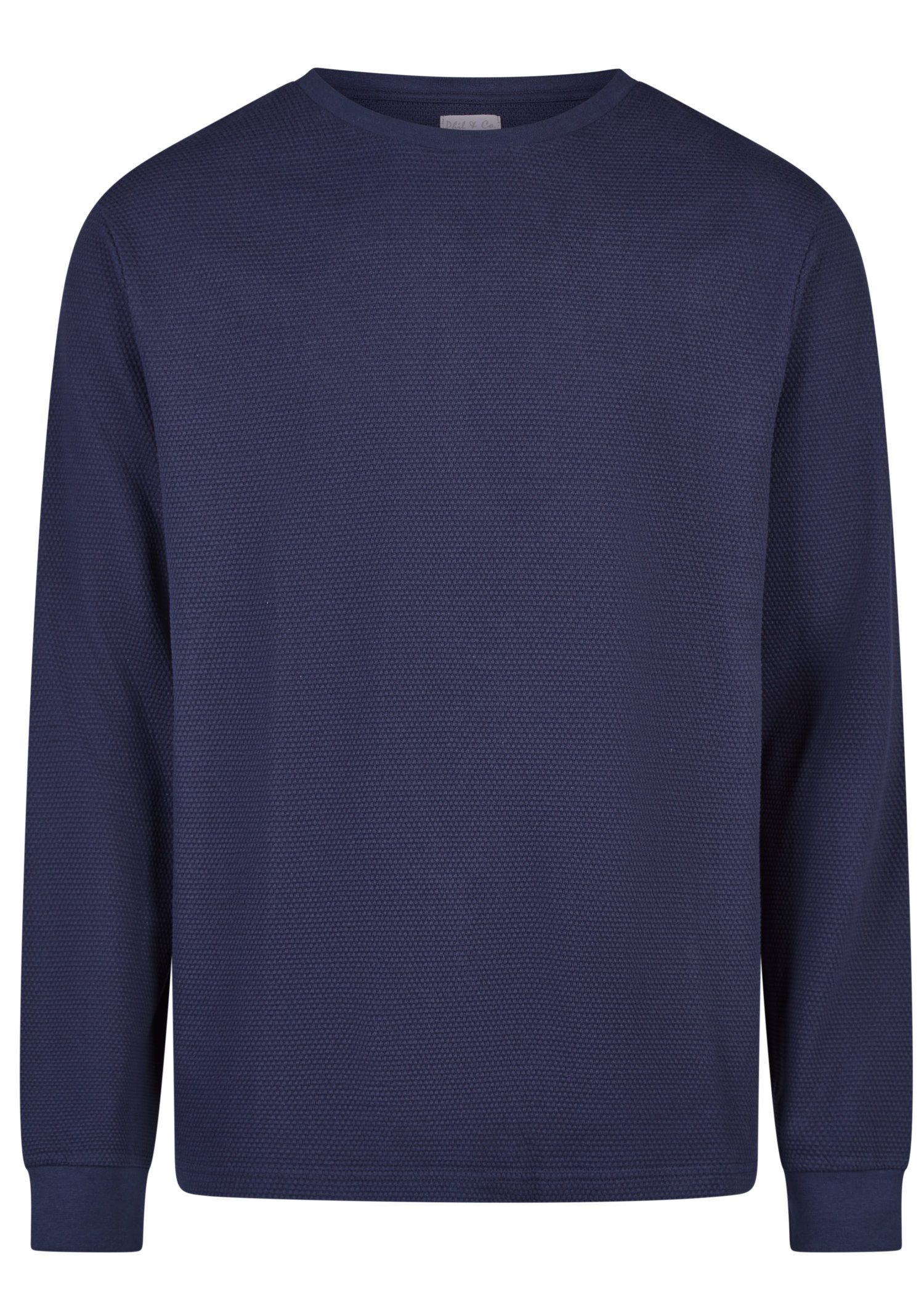 Pyjamaoberteil Herren Pyjamashirt Bündchen