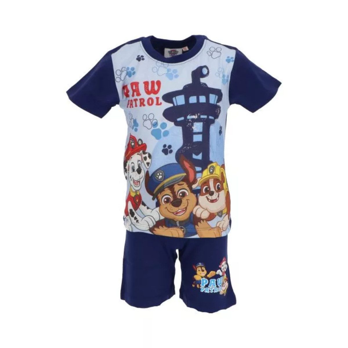 PAW PATROL Schlafanzug Paw Patrol Tower Kurzpyjama Kinder 6 Jahre – Schlafanzug