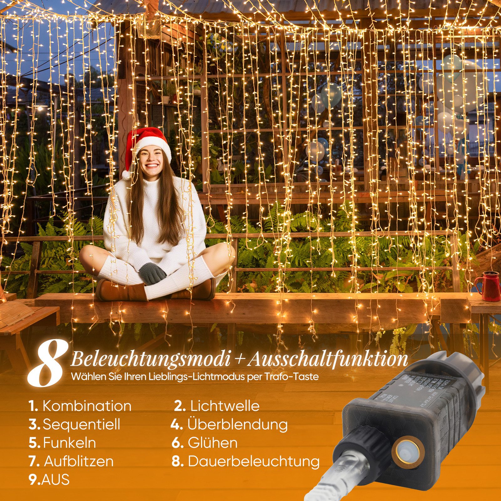 Salcar LED-Lichterkette 2m-100m LED Lichterkette Weihnachtsbaum günstig online kaufen