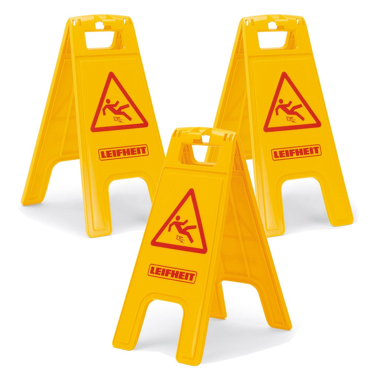 Warnschild 3er Set Leifheit Professional Warnschild Aufsteller Nässe