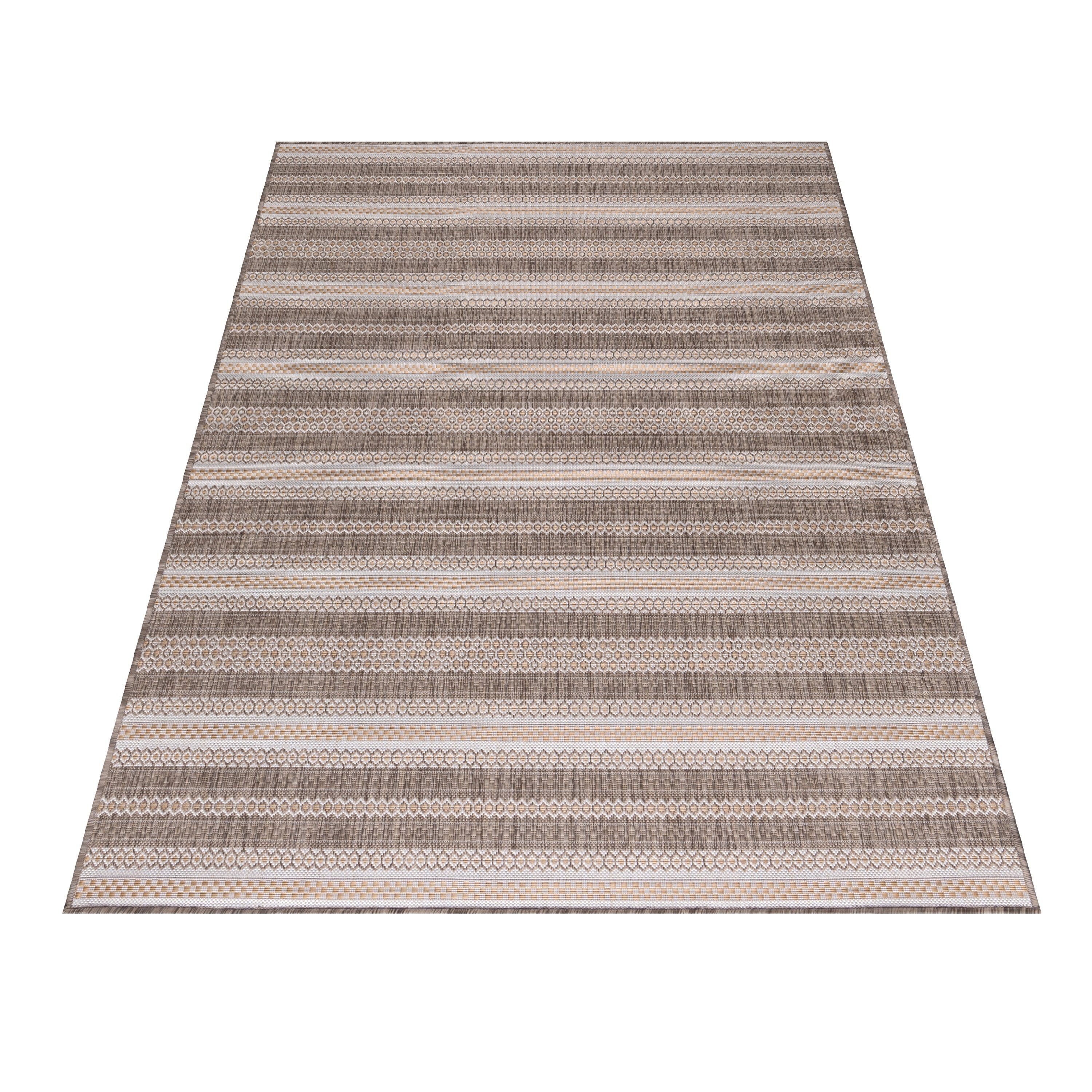 Garten BEIGE und Muster, In- verschiedene Terrasse Outdoorteppich Outdoor-Teppich Angeycasa,