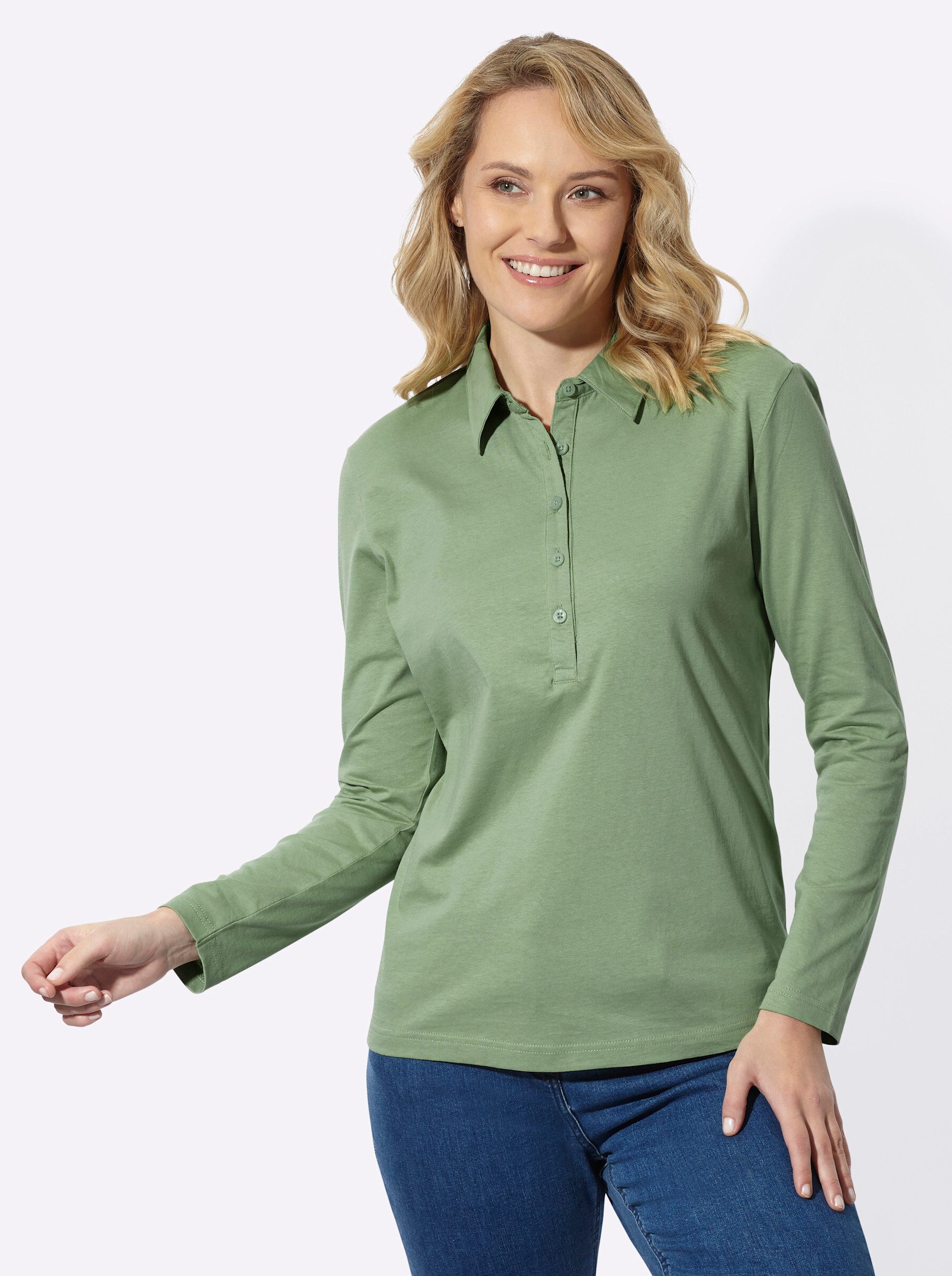 Sieh an! T-Shirt Poloshirt Langarm