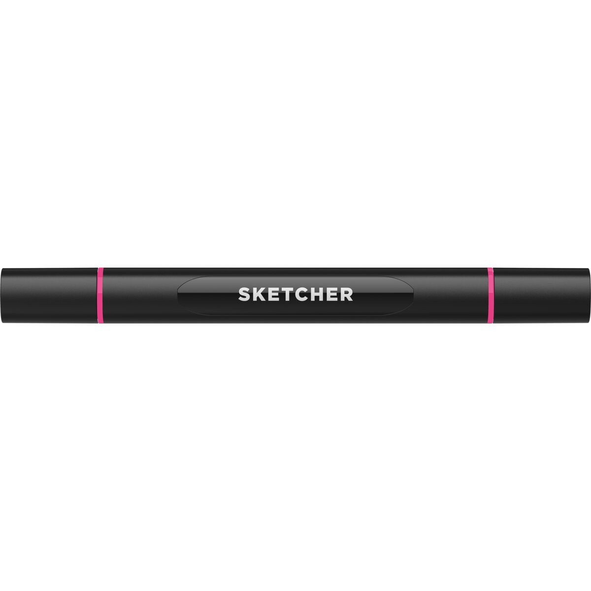 Filzstift Twinmarker Sketcher brush+chisel P 165 schockpink.