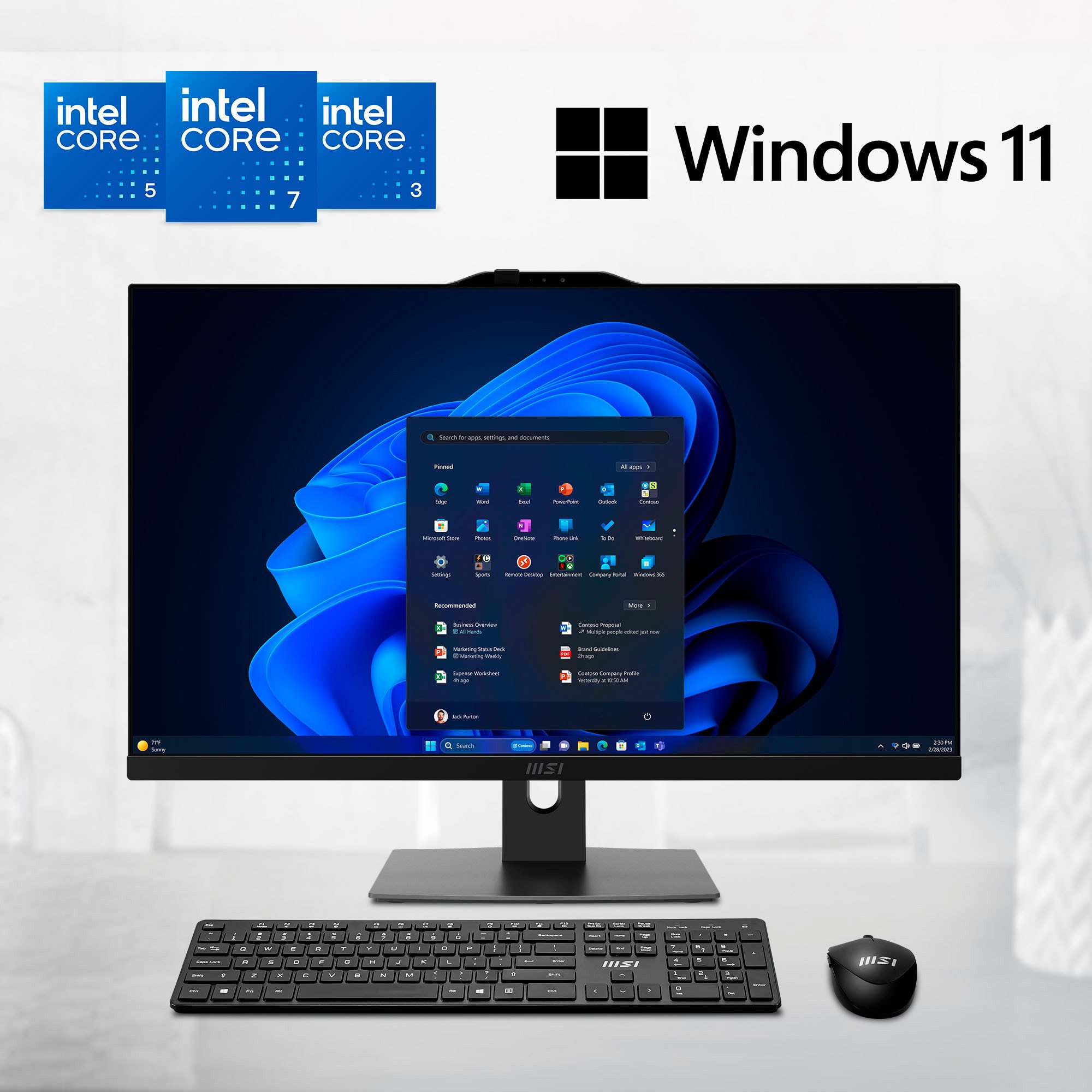 MSI Modern AM272P 1M-1234DE All-in-One PC (27 Zoll, Intel Core 7 150U, Intel® Graphics, 16 GB RAM, 512 GB SSD)
