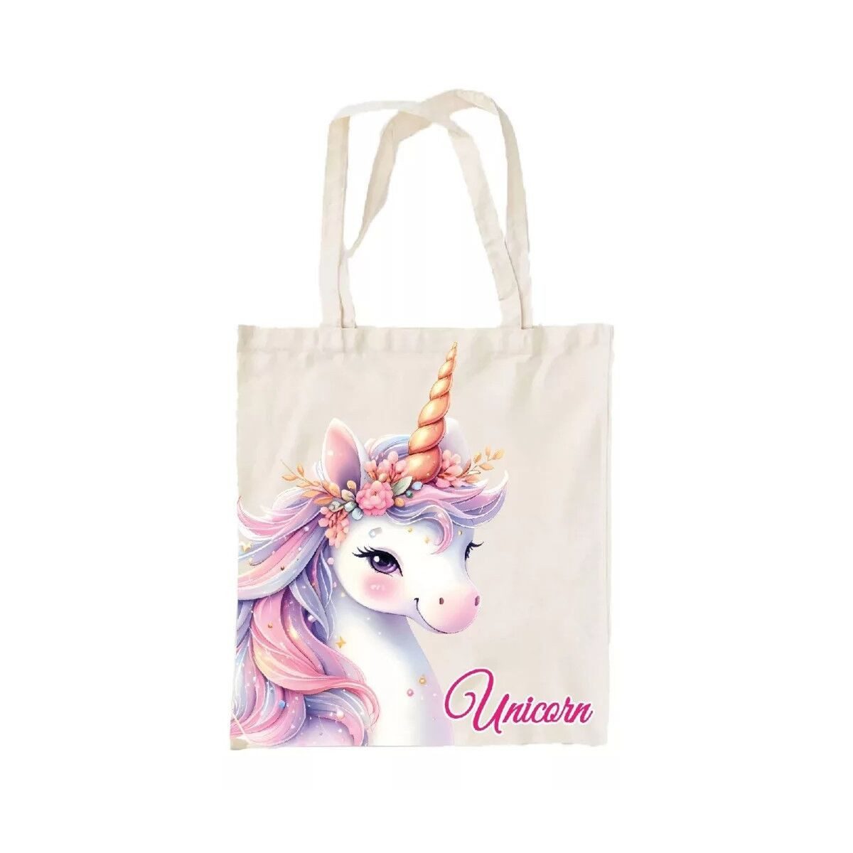einhorn Einkaufsshopper Einhorn Mystic Leinentasche, Einkaufstasche 44 cm