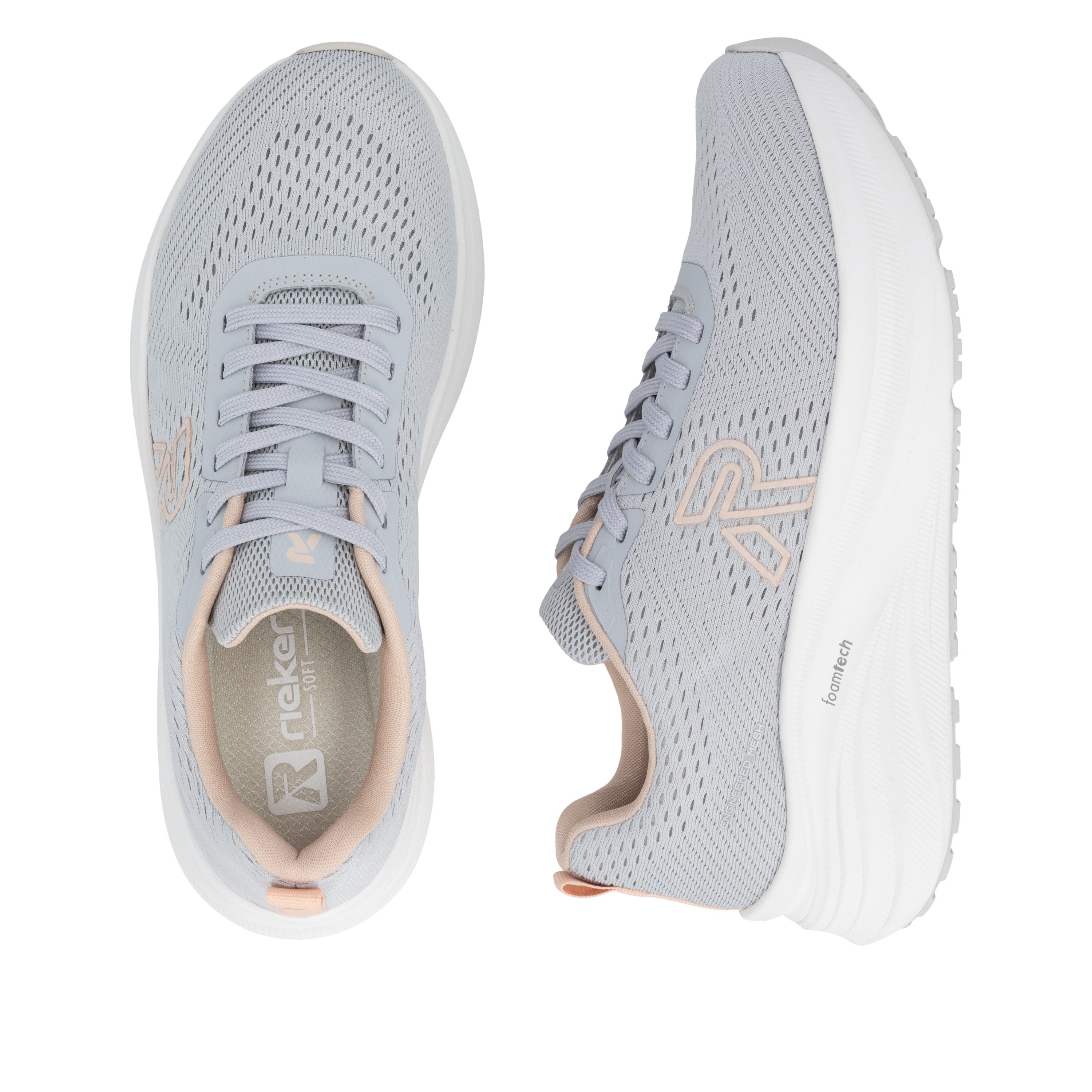 Rieker Sport Plateausneaker Freizeitschuh, Halbschuh, Schnürer mit leichter Laufsohle