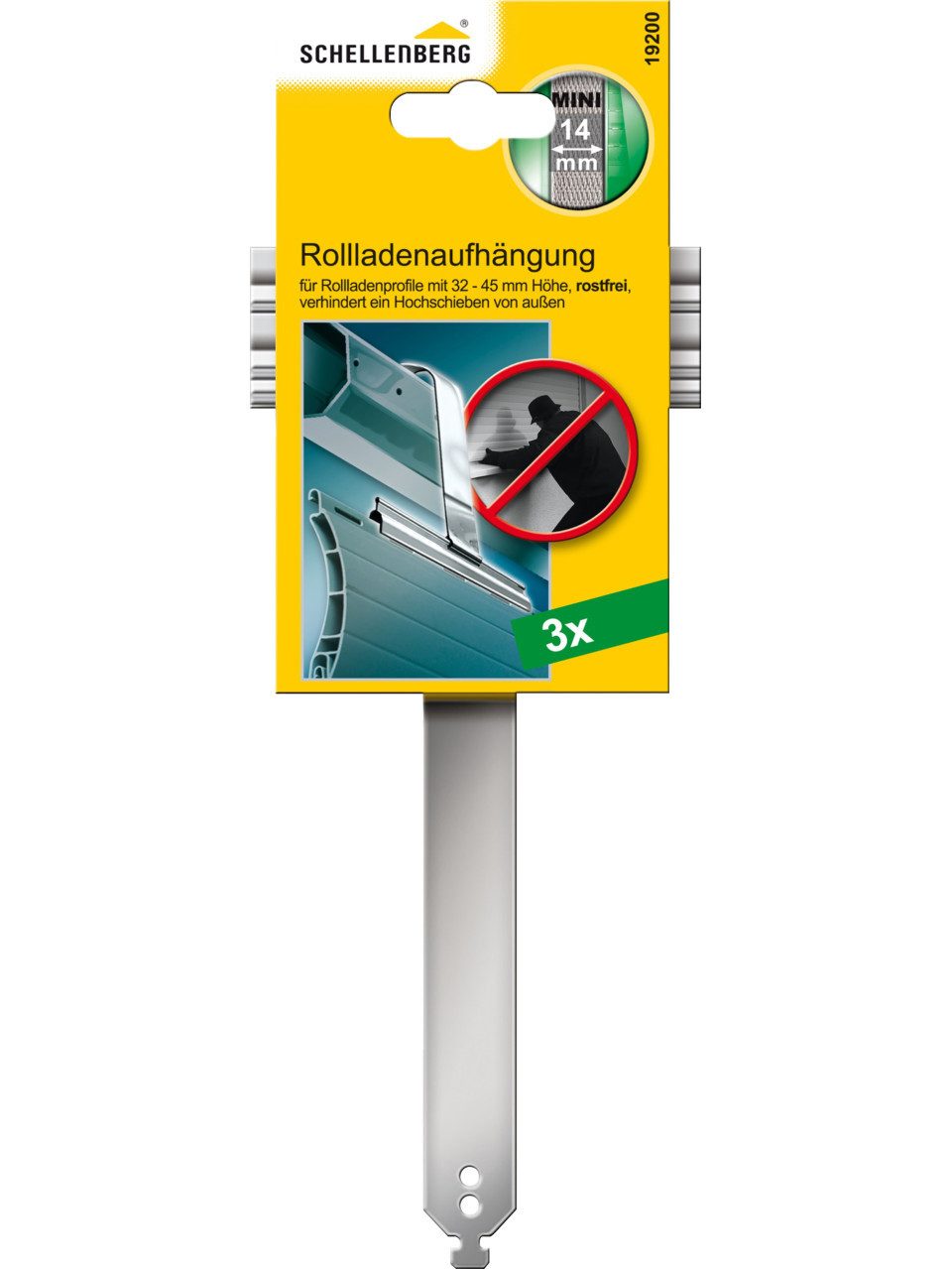 SCHELLENBERG Rollladenprofil Schellenberg Rollladenaufhängung für System Mini
