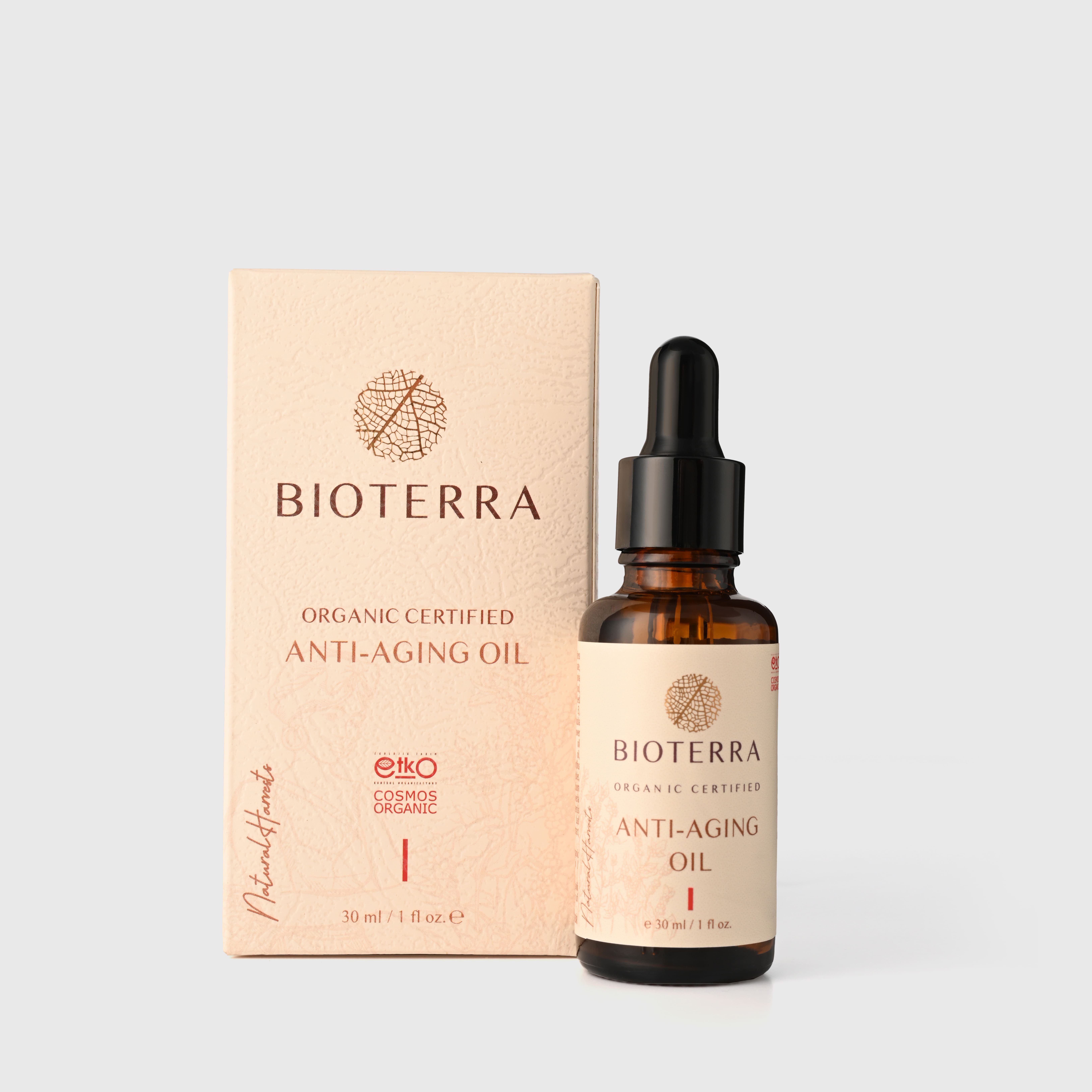 BIOTERRA Anti-Aging-Creme Bio Anti-Aging Serum 30ml Naturkosmetik Vegan, 1-tlg., 30ml, 100% natürlich, anti-aging, antifalten, regenerierend