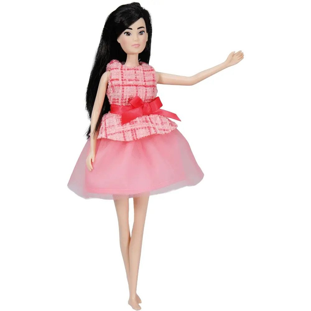 Heless Puppenkleidung Time2Shine Bouclé Minikleid ''Gala'' mit Tüllrock für Modepuppen der G