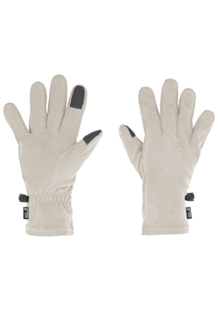 Jack Wolfskin Fleecehandschuhe REAL STUFF GLOVE Fleecehandschuhe, leicht, touchscreen-kompatibel