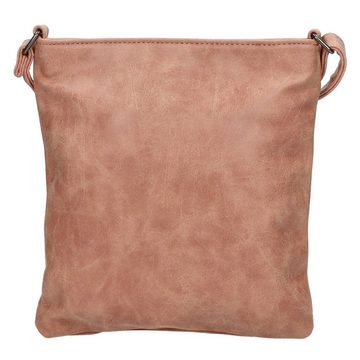 Enrico Benetti Shopper flache Umhägetasche Damentasche mit Reißverschluss, rosa