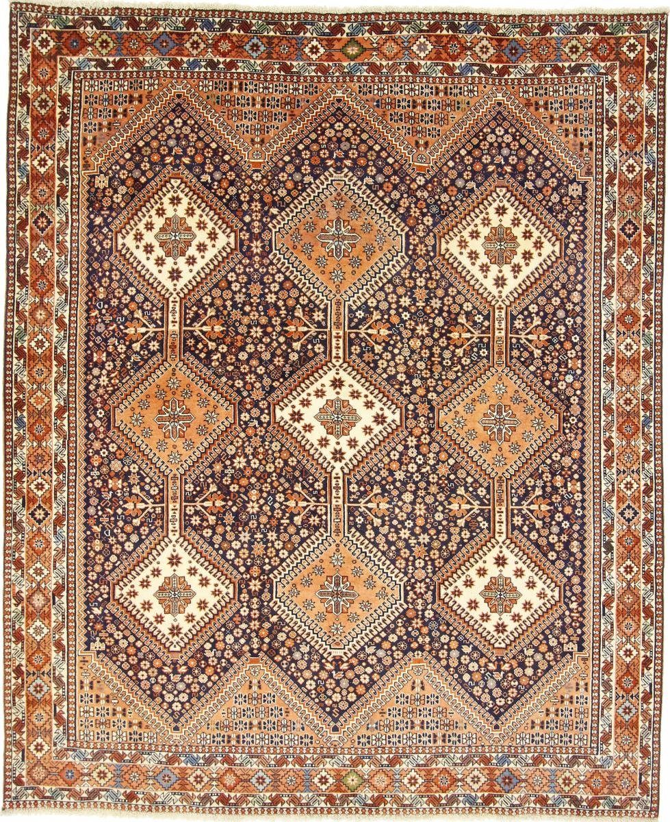 Orientteppich Yalameh 197x239 Handgeknüpfter Orientteppich / Perserteppich, Nain Trading, rechteckig, Höhe: 12 mm