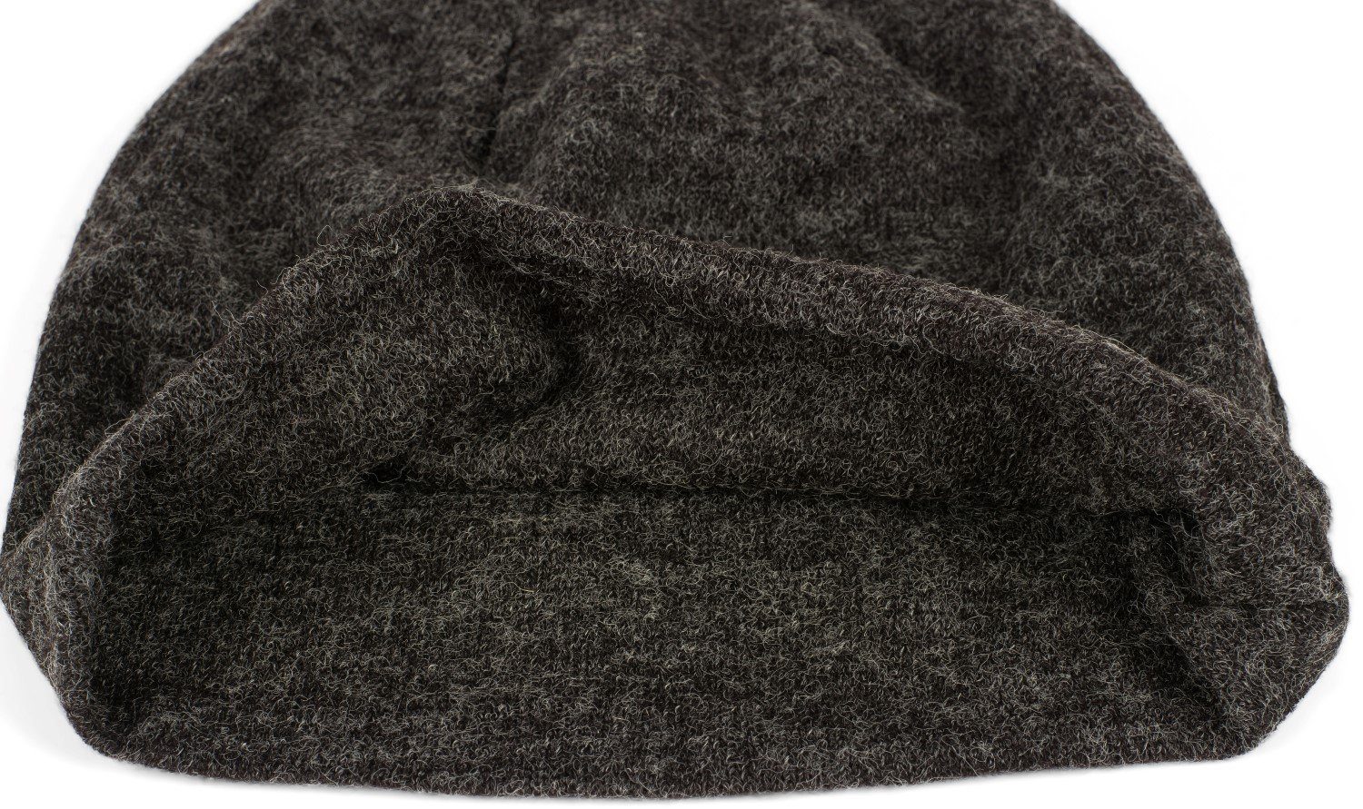 Feinstrick Beanie Meliert Schwarz styleBREAKER (1-St) Strickmütze