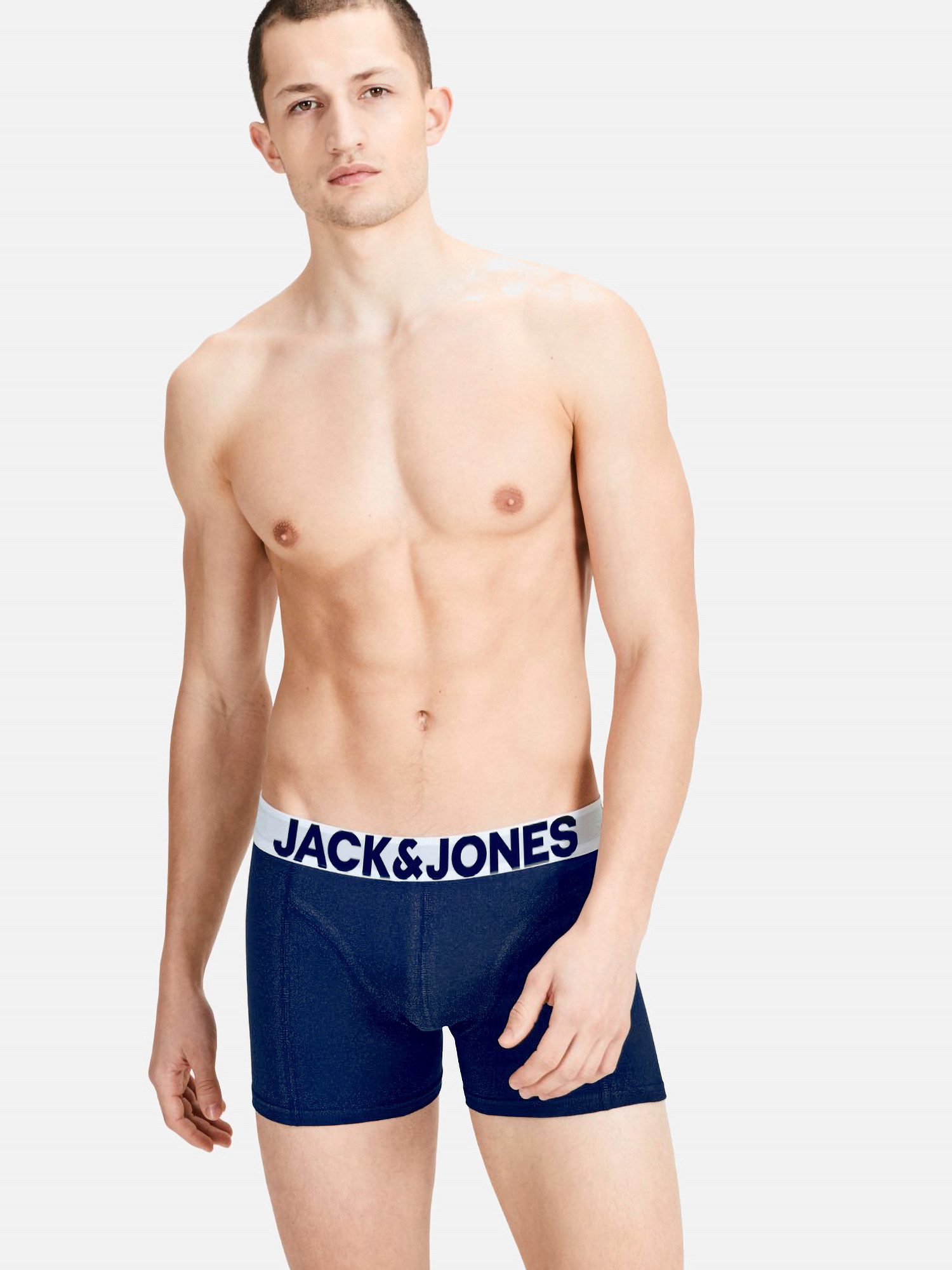 Jack & Jones Boxershorts Solid (5-St., 5er Pack) gute Passform durch elastische Baumwollqualität