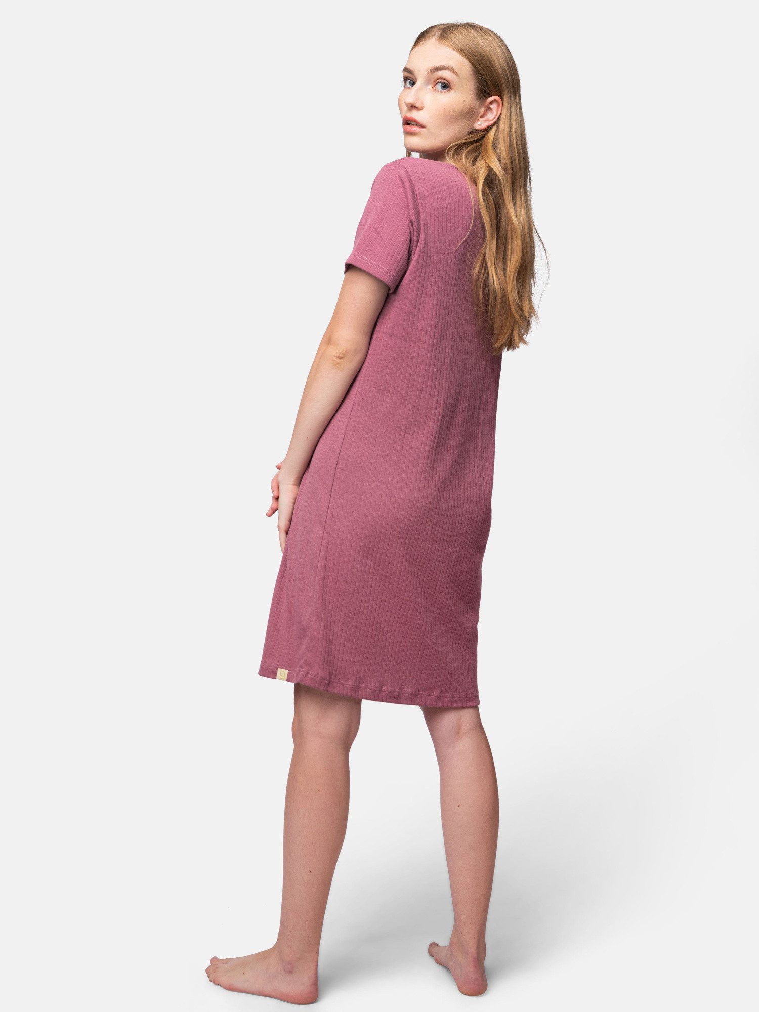 greenjama Sleepshirt aus weichem Derby Rib, Biobaumwolle