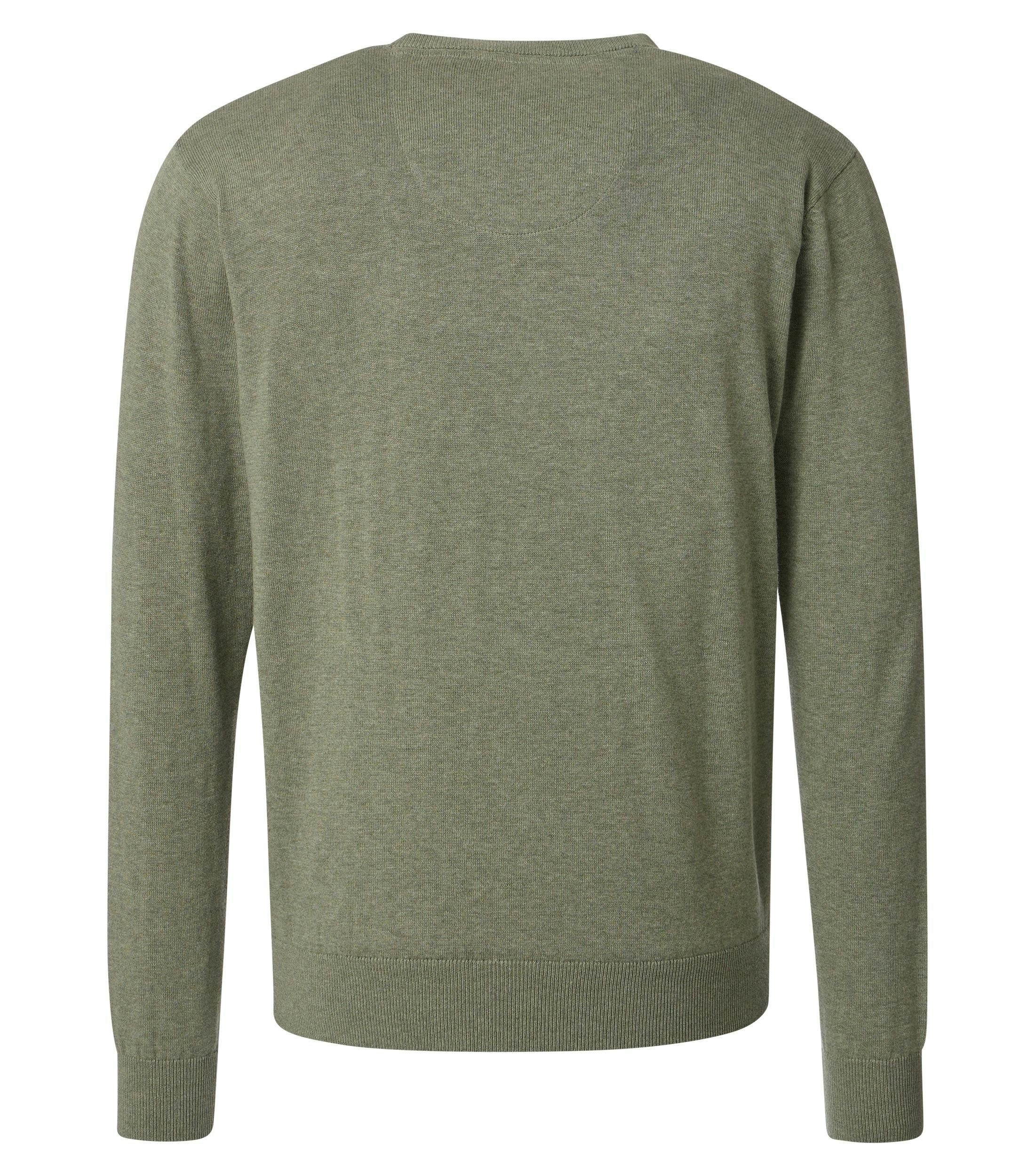 Redmond V-Ausschnitt-Pullover REDMOND Casual Herren Pullover Langarm V-Neck Comfort Salbei