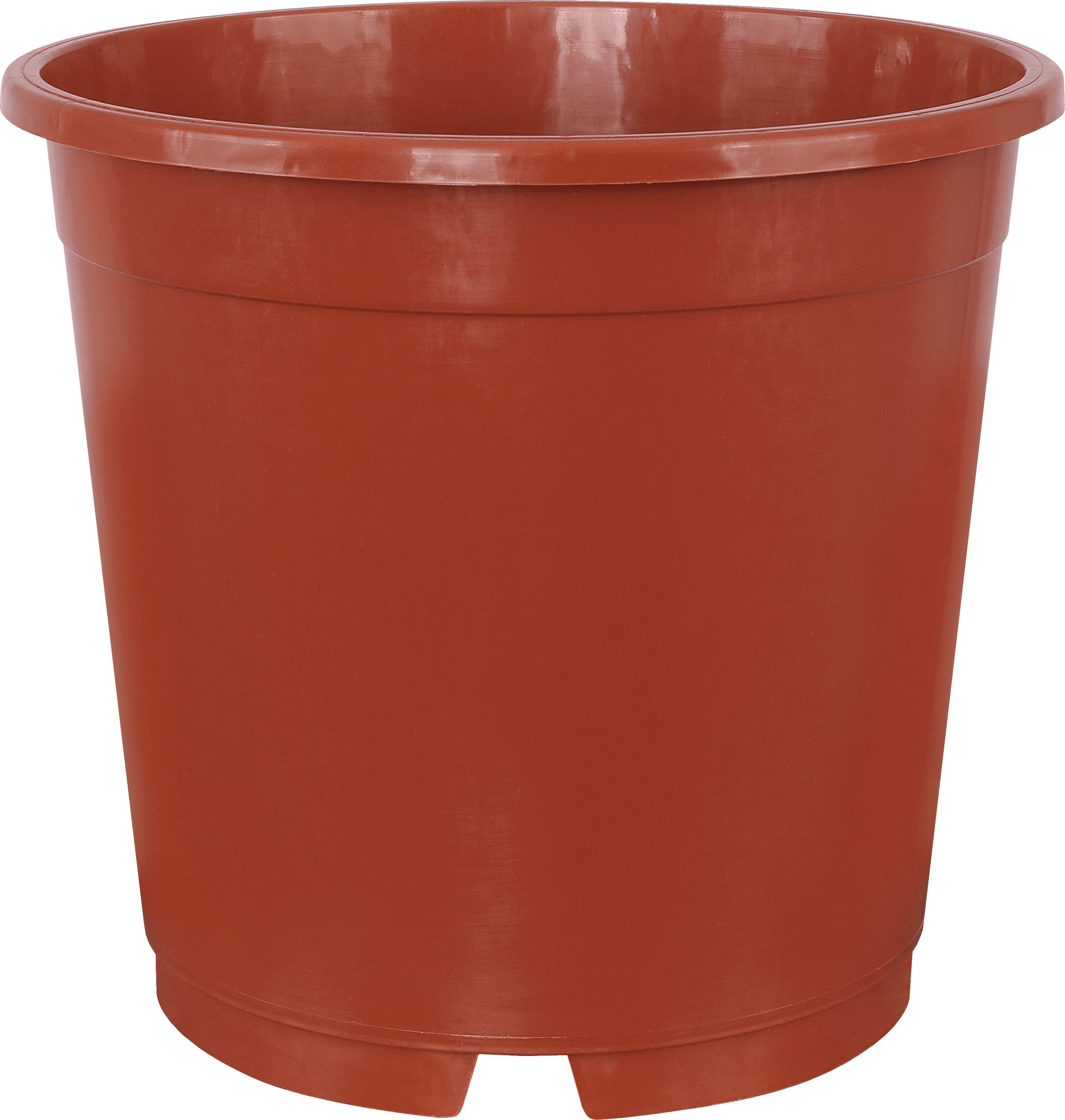 Geli Pflanzkübel GELI Containertopf Terracotta – Ø13cm Kunststoff Pflanztopf 1L (1 St), Mit Bodenlöcher