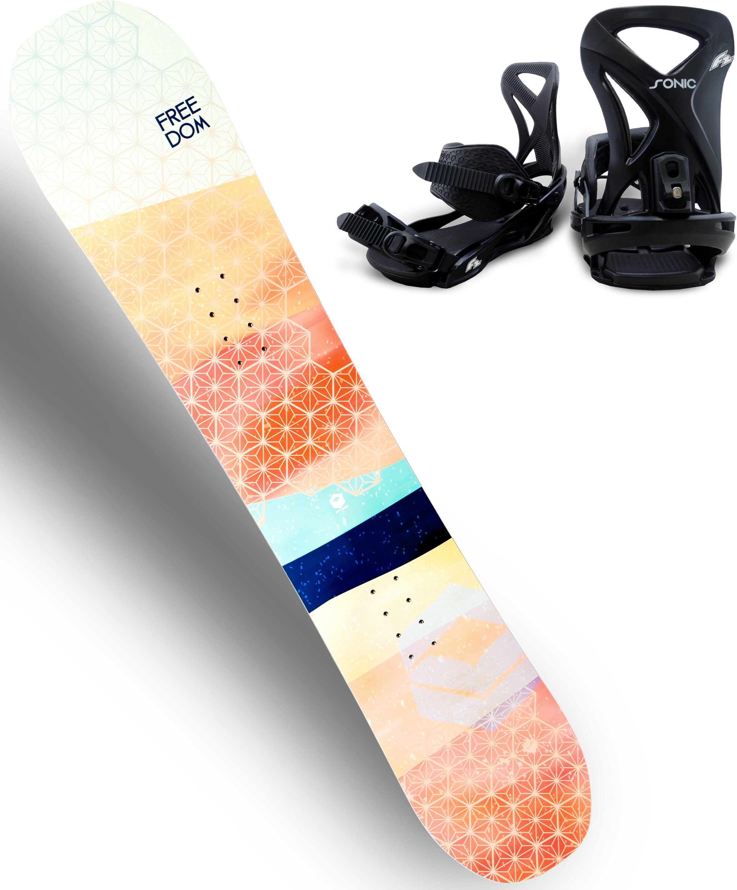 Weg huis Achternaam Sleutel F2 Snowboard FTWO FREEDOM WOMAN APRICOT 21/22 (Set)