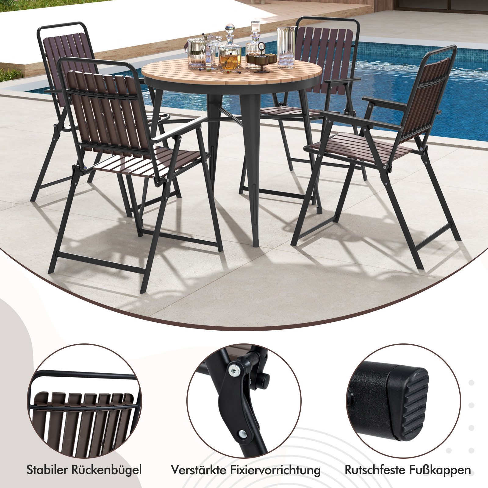 COSTWAY Gartenstuhl (2 St), Klappstühle bis günstig online kaufen
