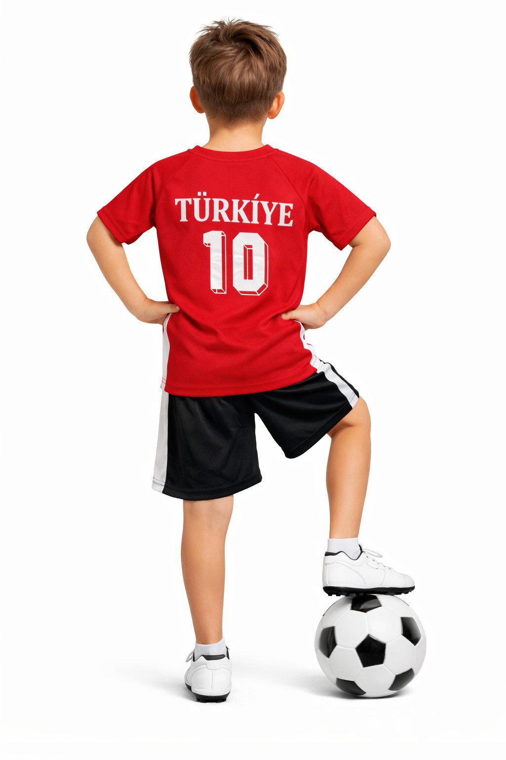 Fashion Boy Fußballtrikot Fussball Fan Set Türkei TÜRKIYE, Trikot + Shorts, JS234e (Set)