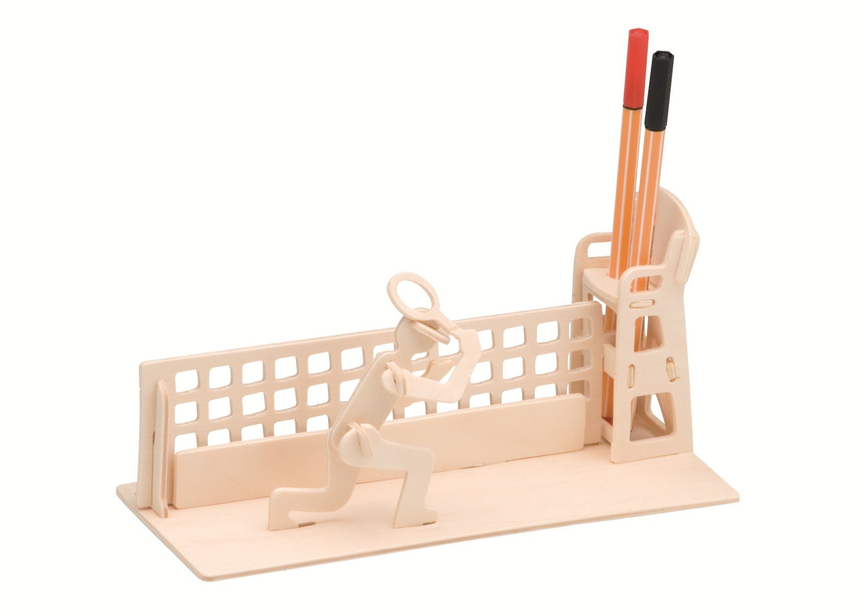 Pebaro 3D-Puzzle Holzbausatz Stiftehalter Tennis, 840/2, günstig online kaufen