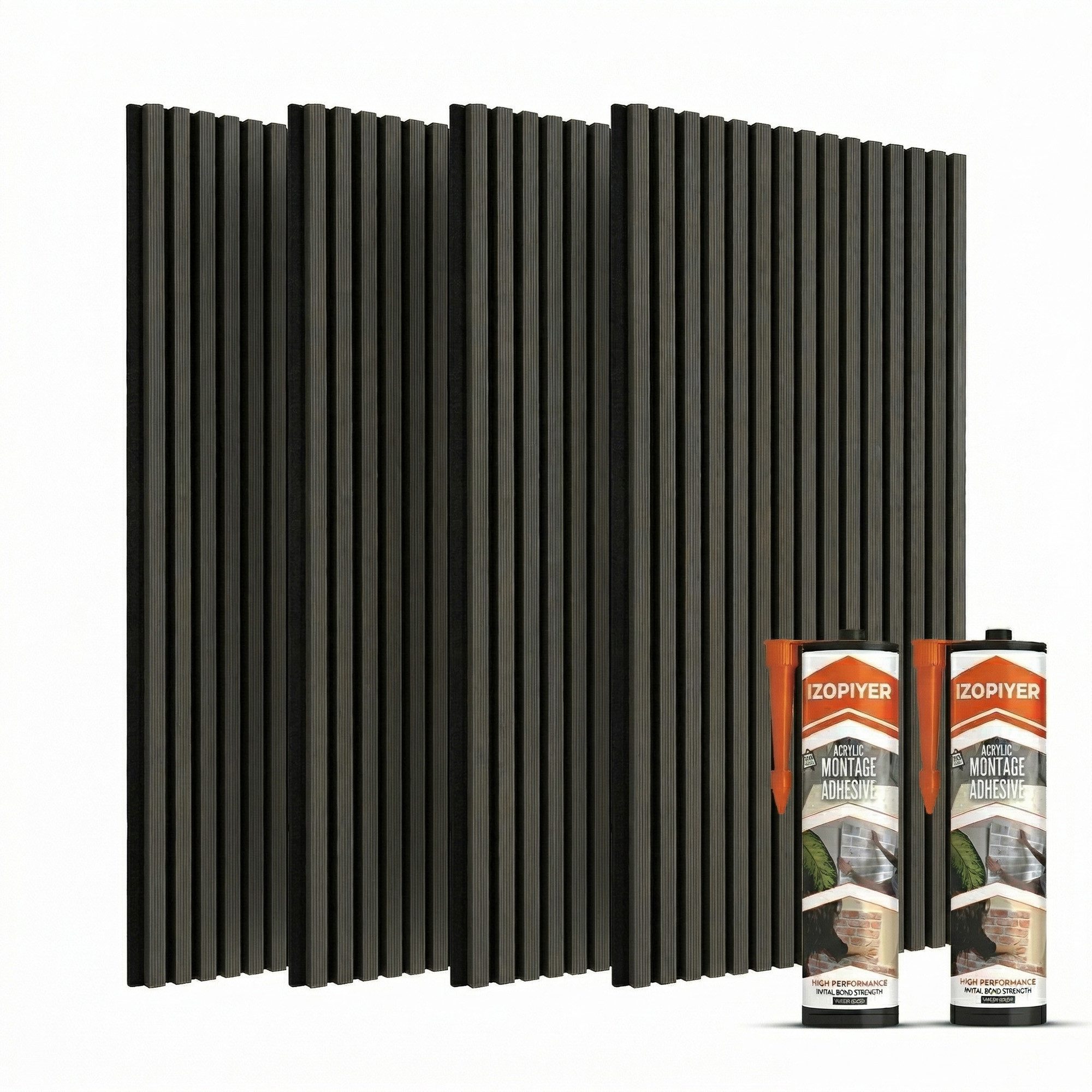 IZODEKOR 3D Wandpaneel Akustikpaneele in Holzoptik mit Filz – Schalldämmung & Raumakustik, BxL: 60x120 cm, 0,72 qm, (Set, Akustikpaneele als Set) schallabsorbierend, flexibel zuschneidbar, einfache Montage