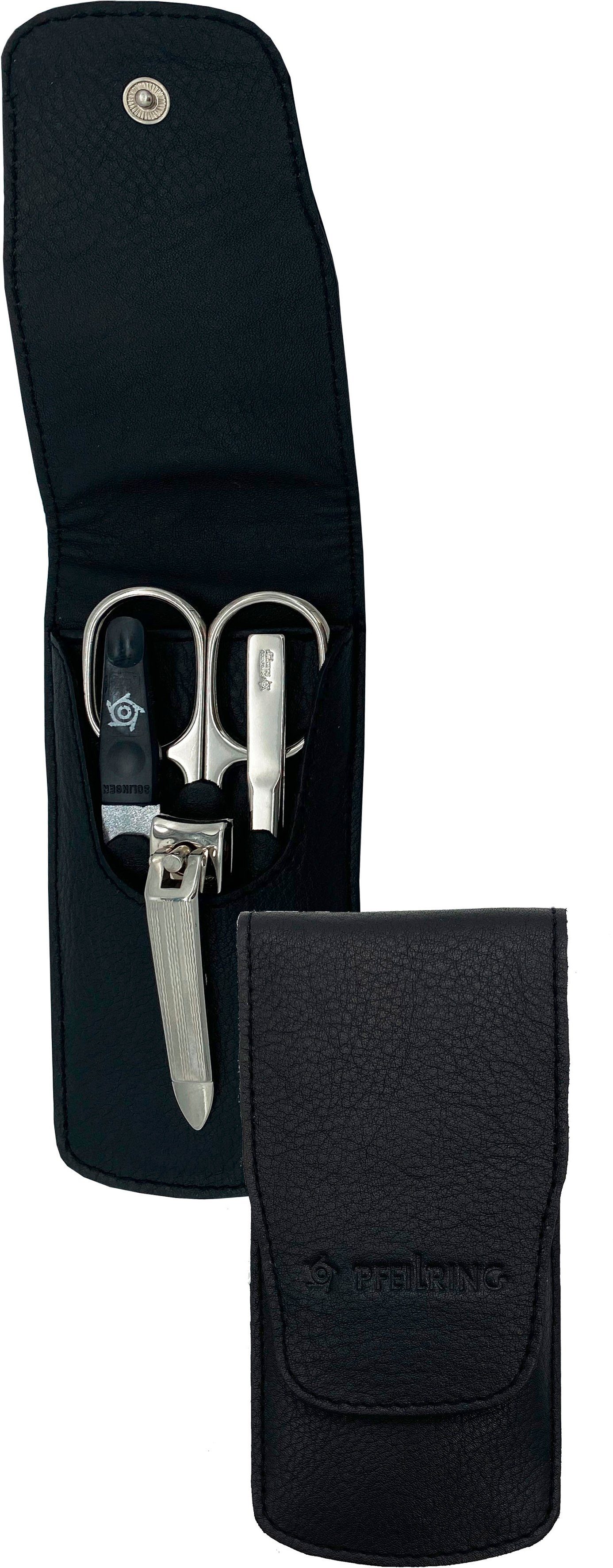 PFEILRING Maniküre-Etui, 4 tlg., Nappaleder