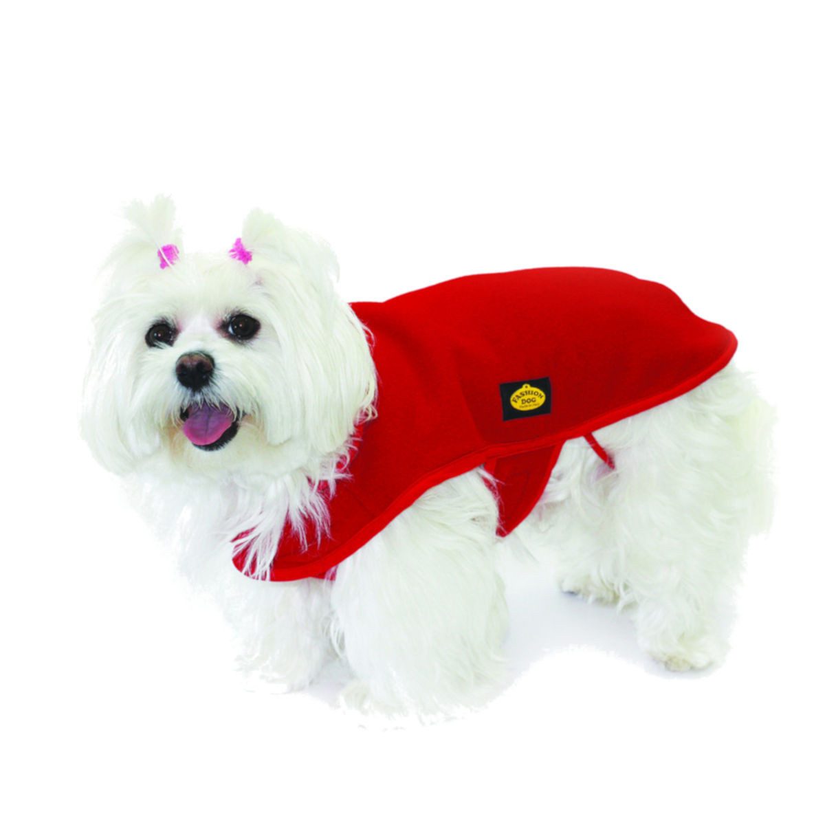 Fashion Dog Hundemantel Fleece-Hundemantel, Rot, 27 cm