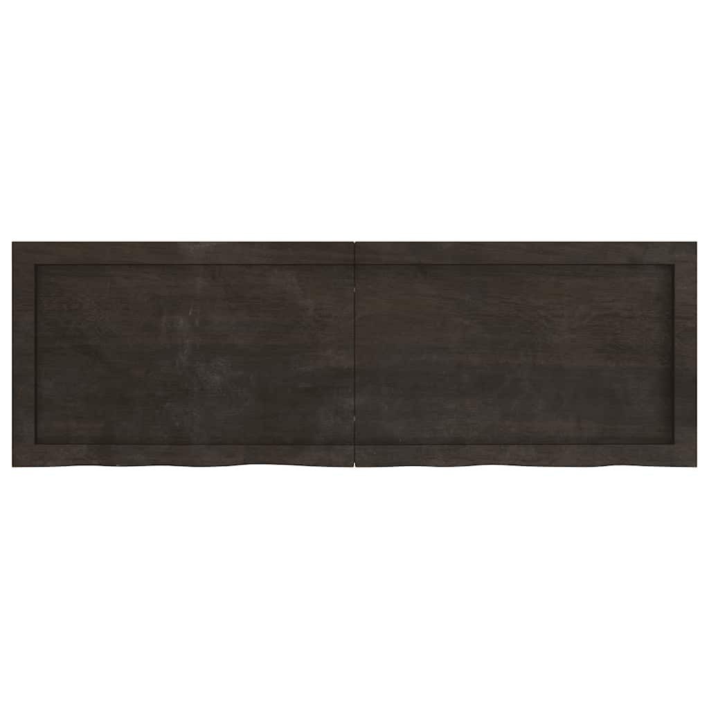 vidaXL Regal Wandregal Dunkelbraun 120x40x(2-4)cm Massivholz günstig online kaufen