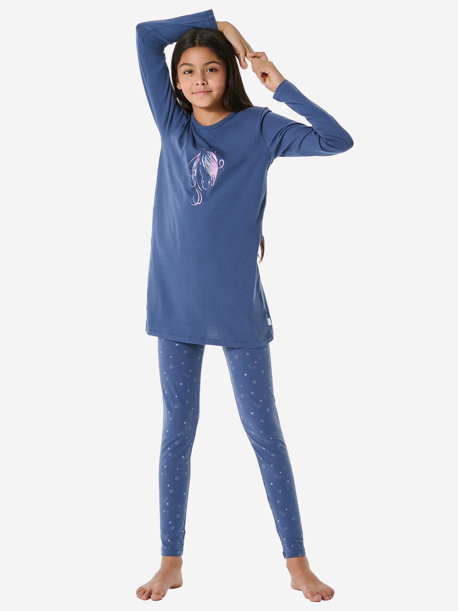 Schiesser Pyjama Horse World (2 tlg) schlafanzug schlafmode bequem