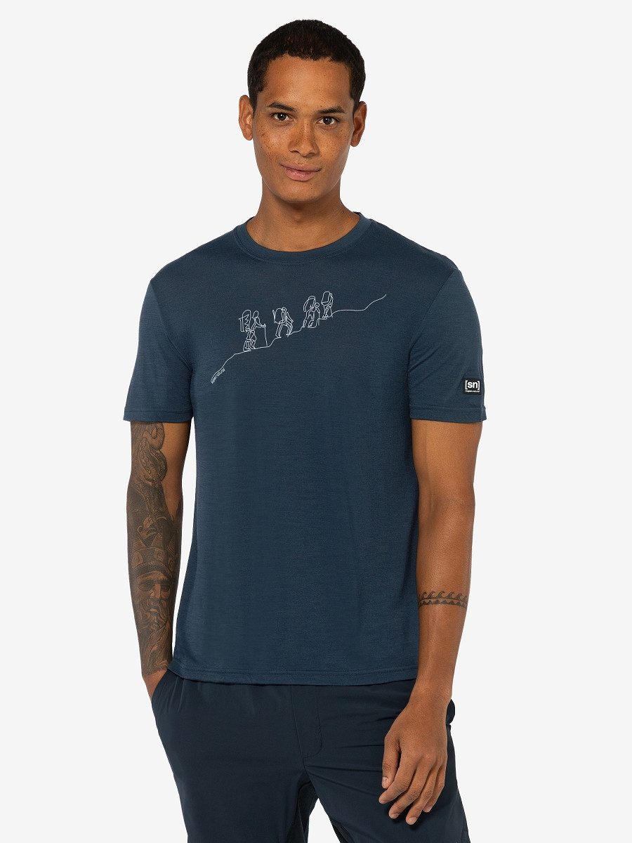 SUPER.NATURAL T-Shirt für Herren, aus Merinowolle günstig online kaufen