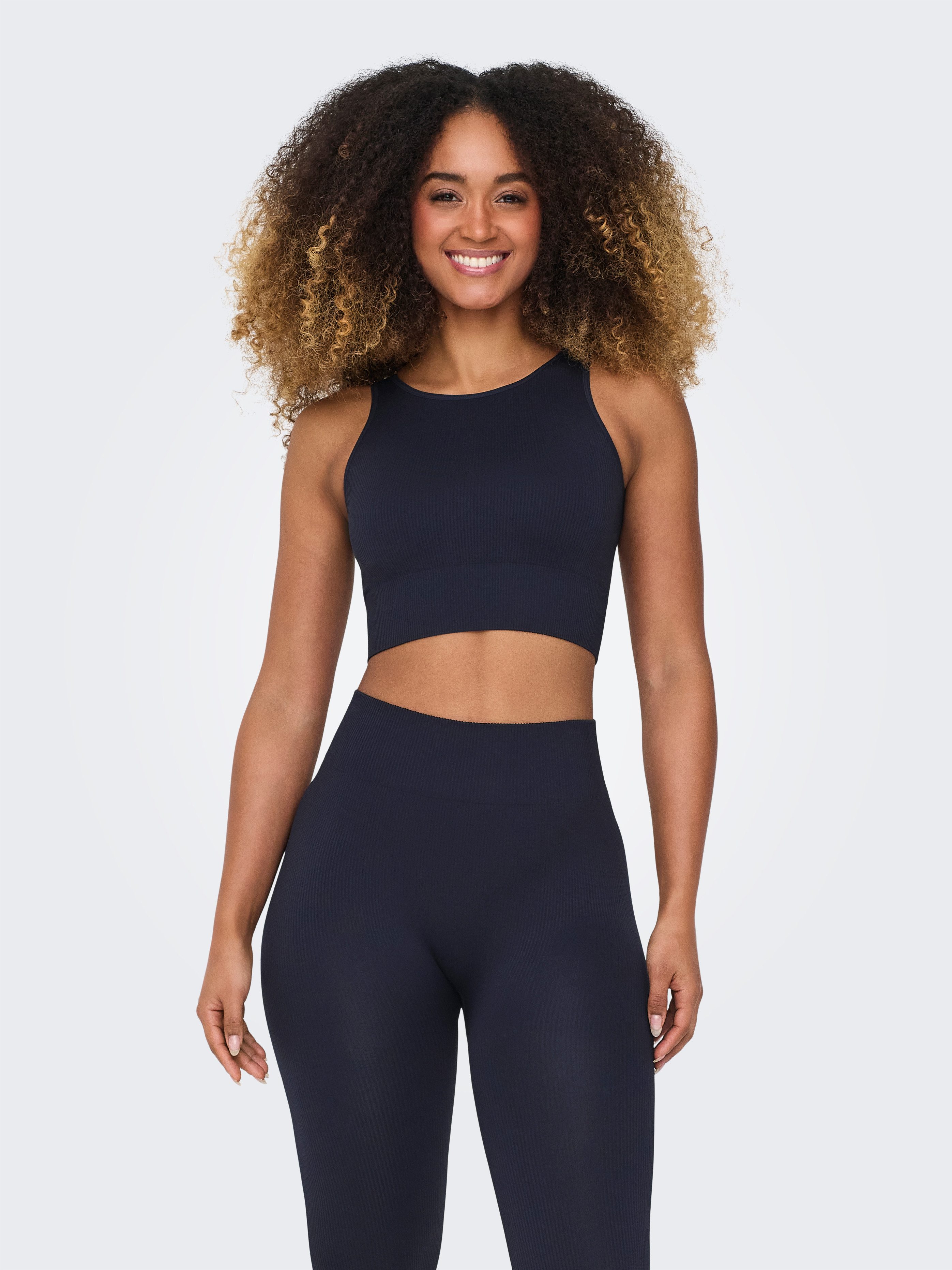 ONLY Play Trainingstop ONPJAIA LIFE Cropped Fit, in feiner Rippstruktur günstig online kaufen