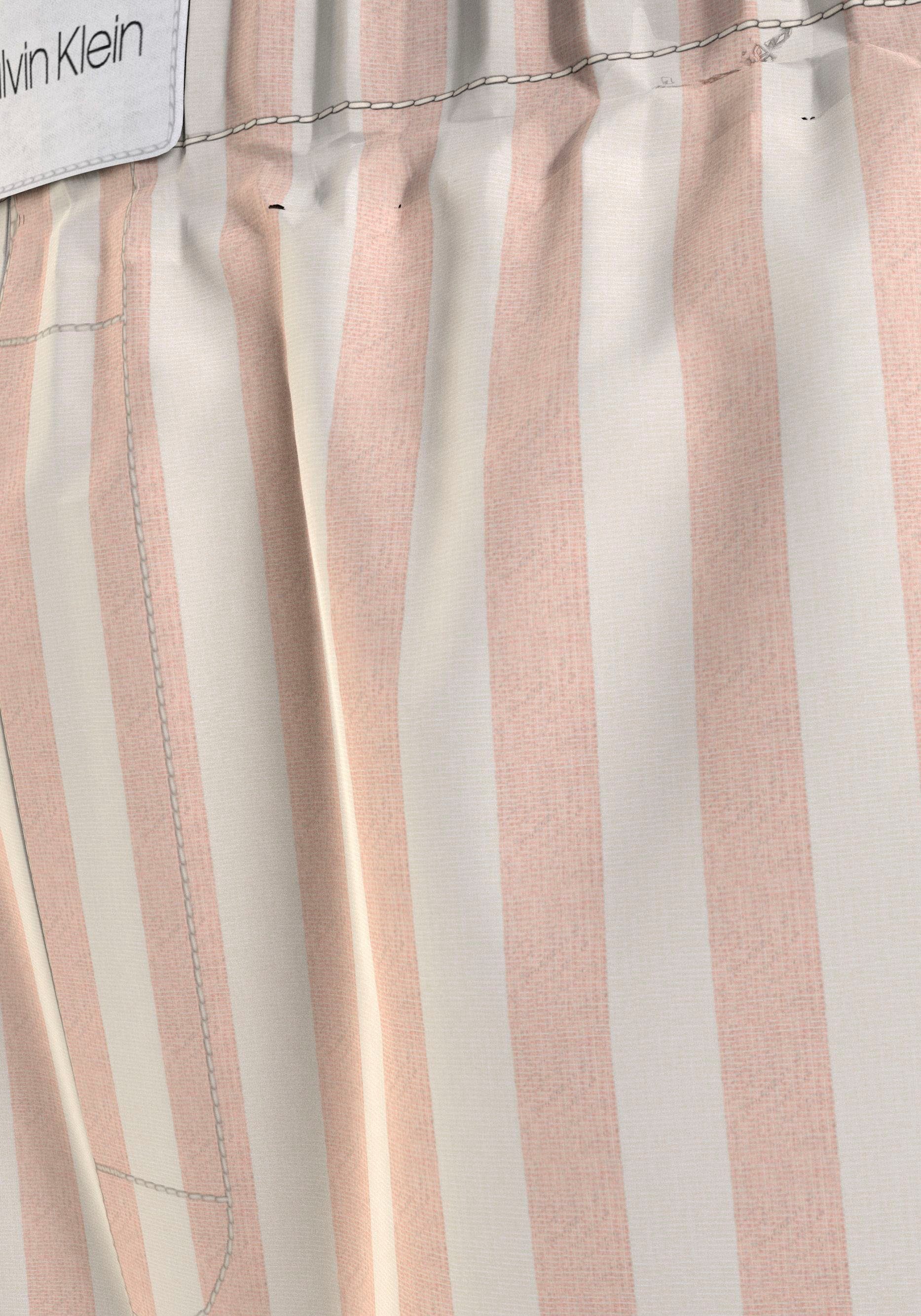 Calvin Klein beige Pyjamashorts mit Markenlabel auf BOXER dem Bund Underwear SLIM