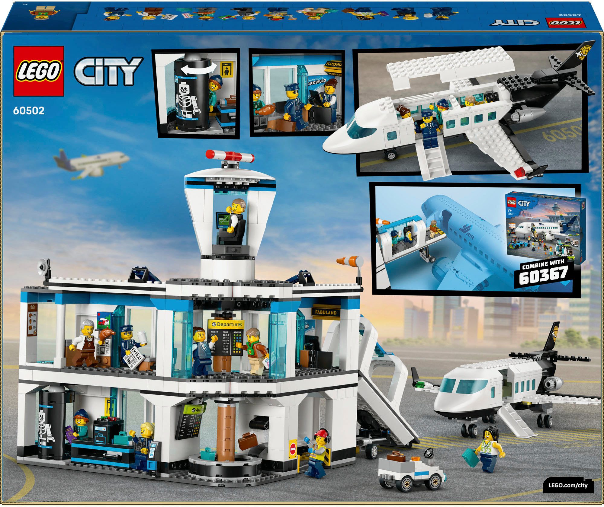 LEGO® Flughafen mit Flugzeug (60502), LEGO City Konstruktionsspielsteine, ( günstig online kaufen