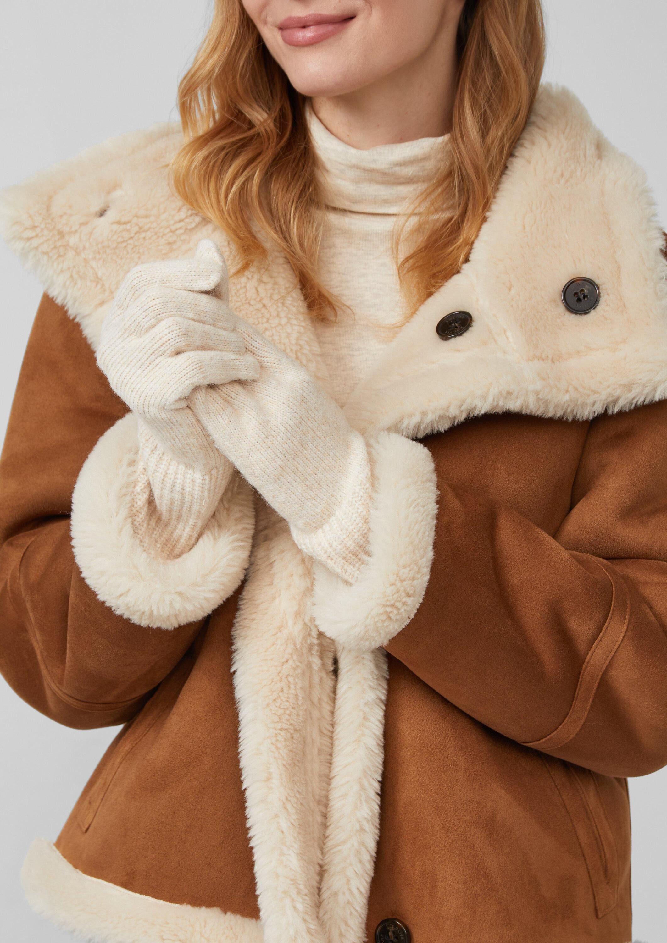 s.Oliver Strickhandschuhe Handschuhe Strickhandschuhe aus Wollmix günstig online kaufen