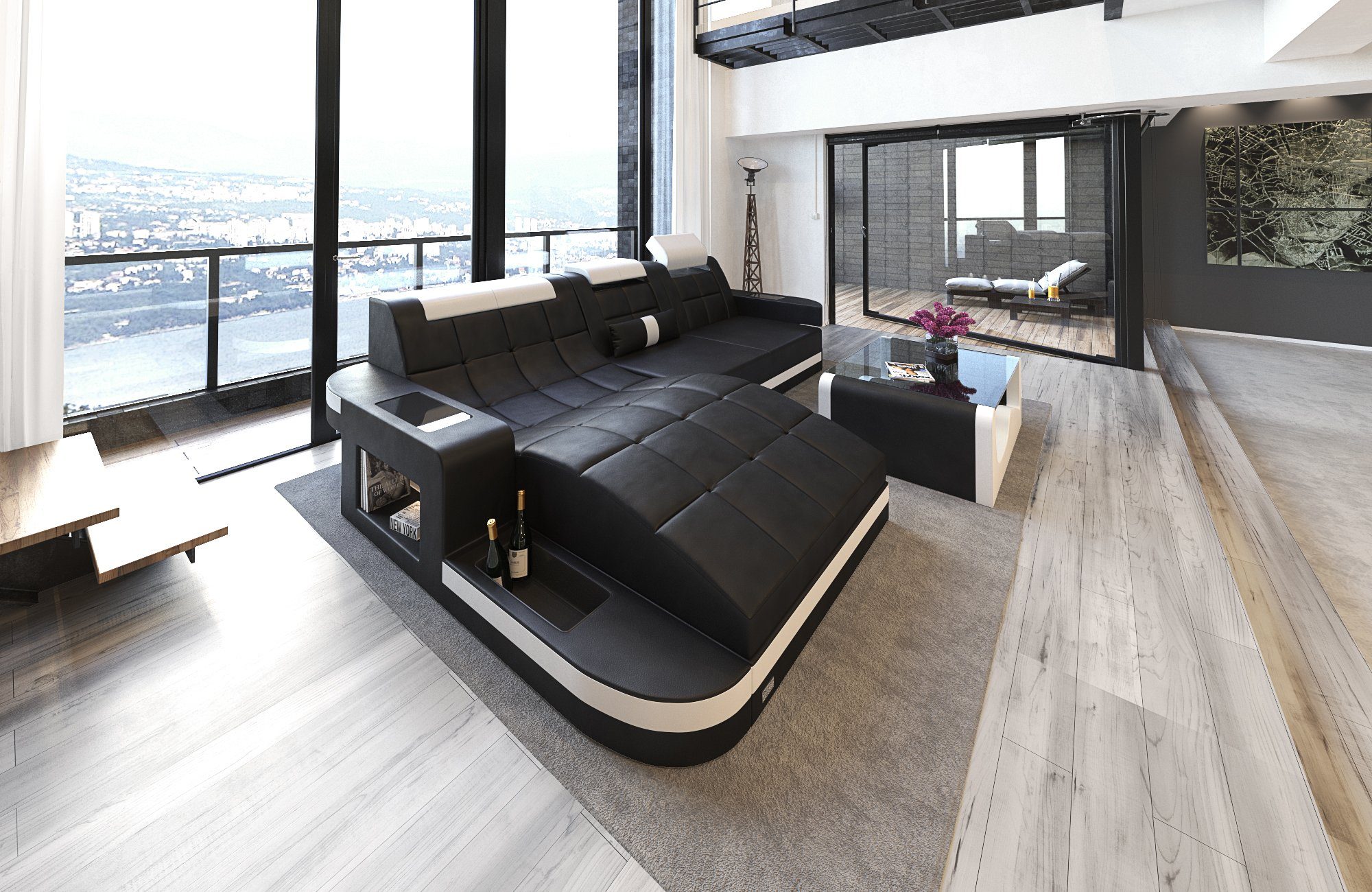 Sofa Dreams Ecksofa Sofa Leder Ledercouch günstig online kaufen