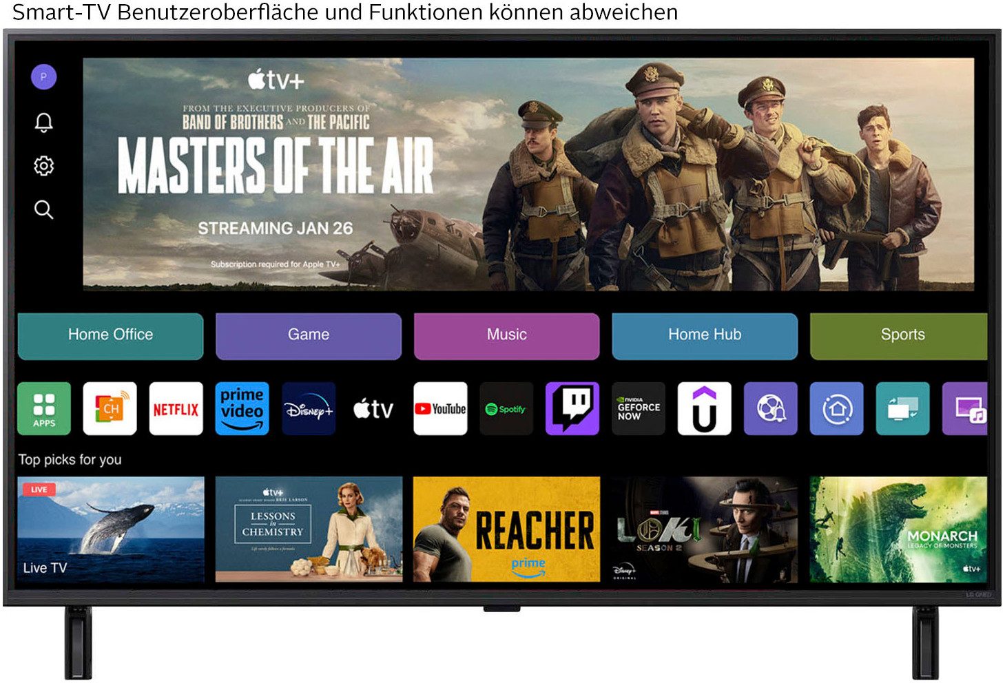 LG 43QNED80A6A QNED-Fernseher (108 cm/43 Zoll, schwarz ! RABATT: 10.69%