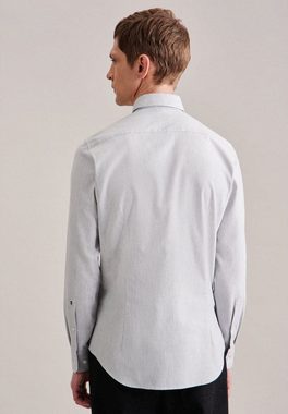 seidensticker Flanellhemd Slim Slim Extra langer Arm Kentkragen Uni