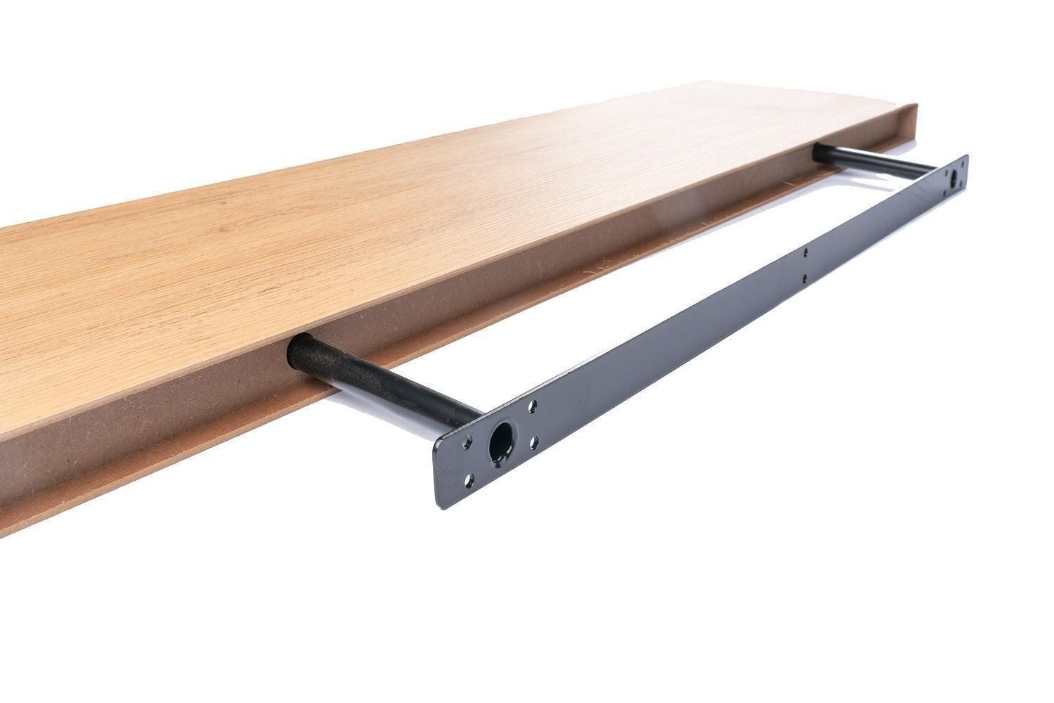 Home4You Wandboard MIKI, B 100 x H 23,5 cm, Wildeichedekor, MDF, PVC, 1-tlg., 1 Ablagefläche
