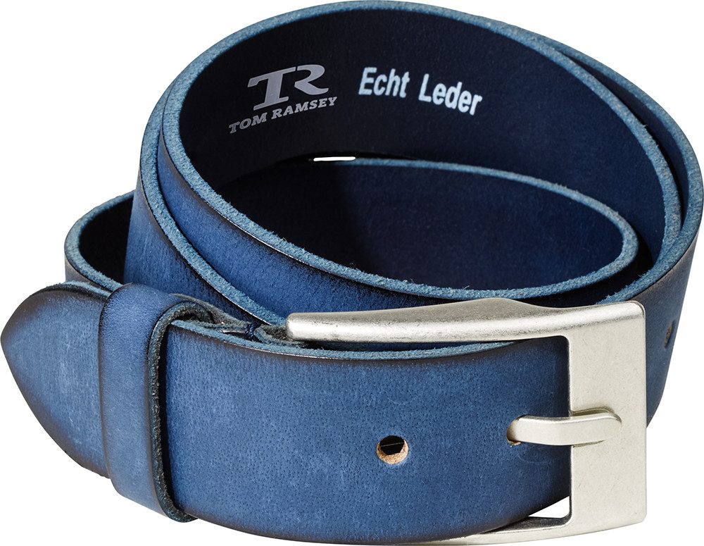 Tom Ramsey Ledergürtel mit silberfarbener Schließe