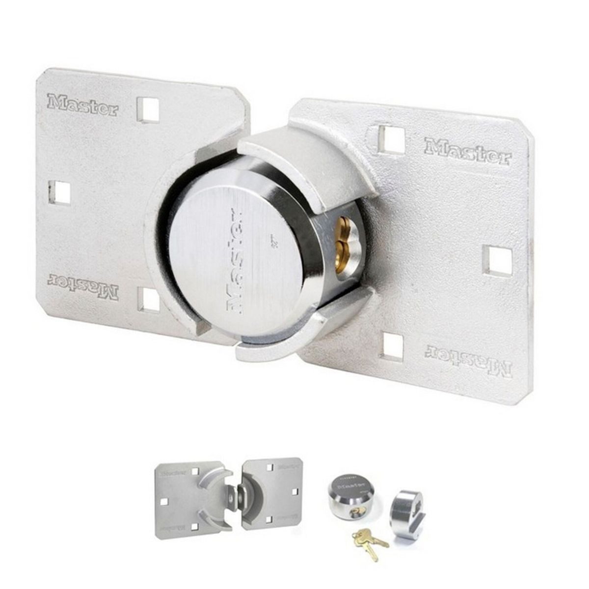Master Lock Vorhängeschloss mit Schwerlastschliessbügel Diebstahlalarm