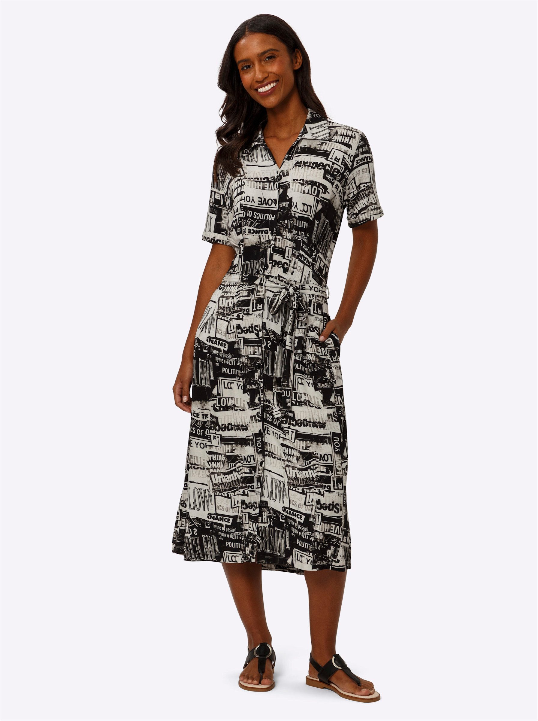 heine Etuikleid Druckkleid . günstig online kaufen