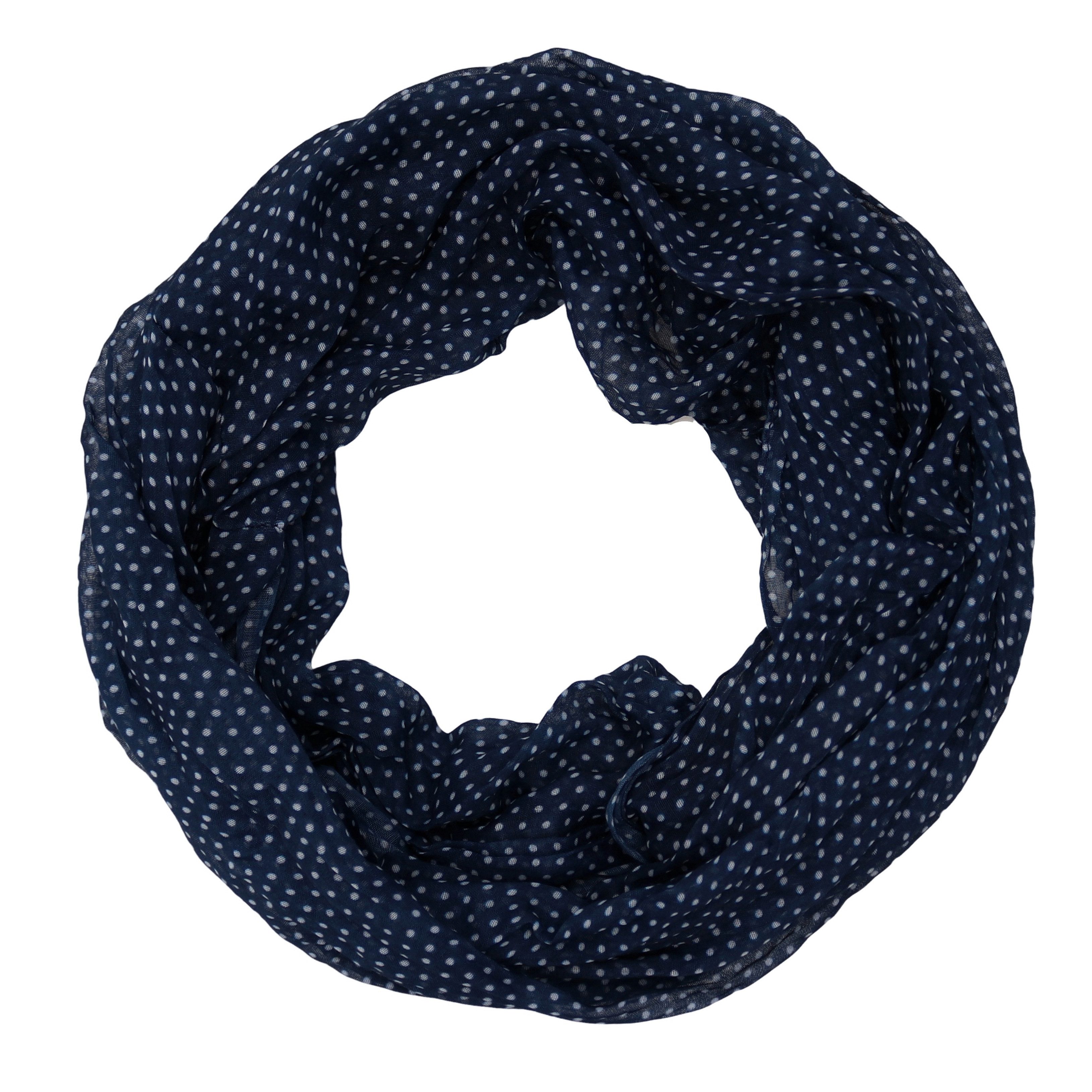 Uni mit Punkten: Navy Weiß