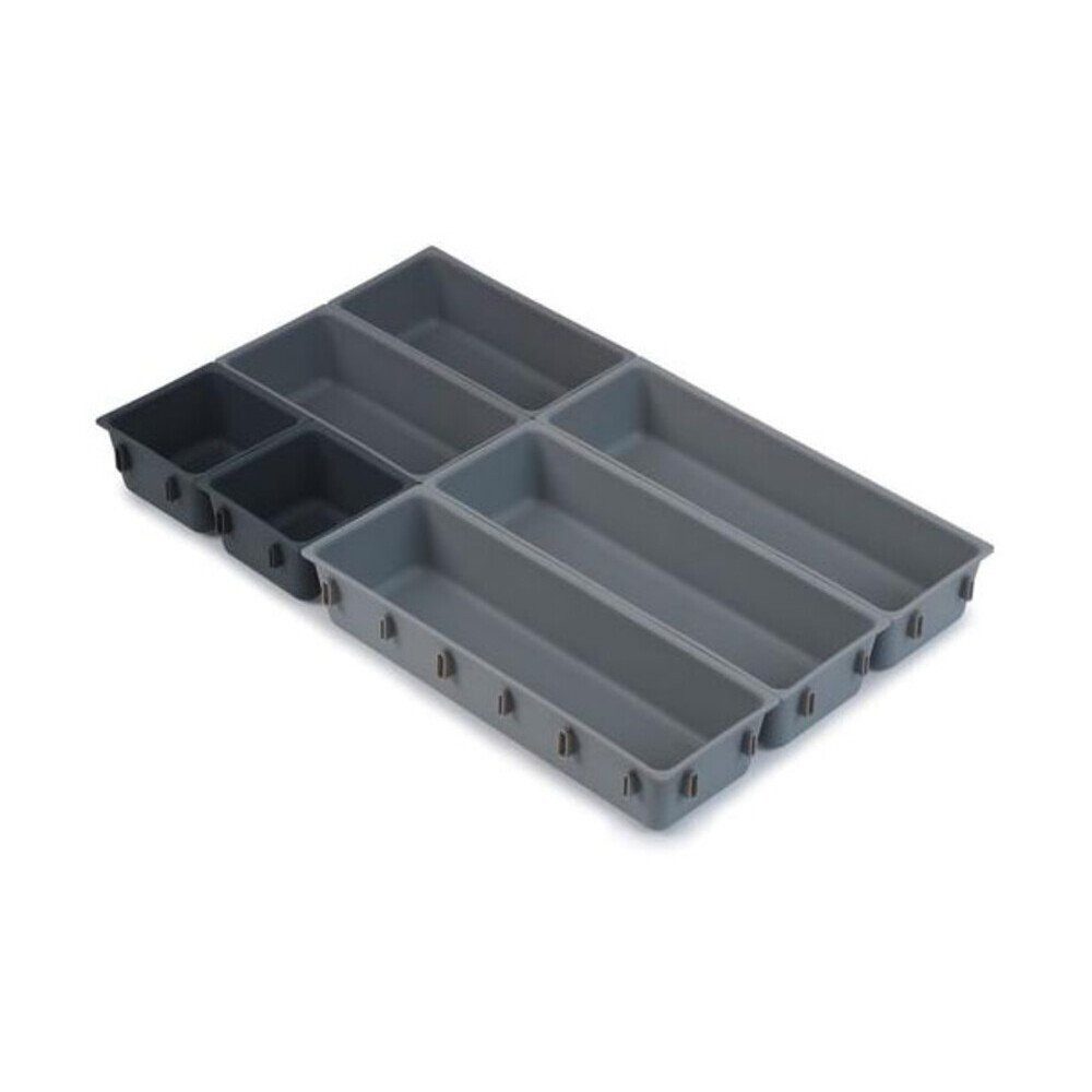 Joseph Joseph Organizer Schubladenorganizer 7tlg. grau DrawerStore, Deckel zu Schüssel Margrethe, 28,80cm, Polypropylen, transparent