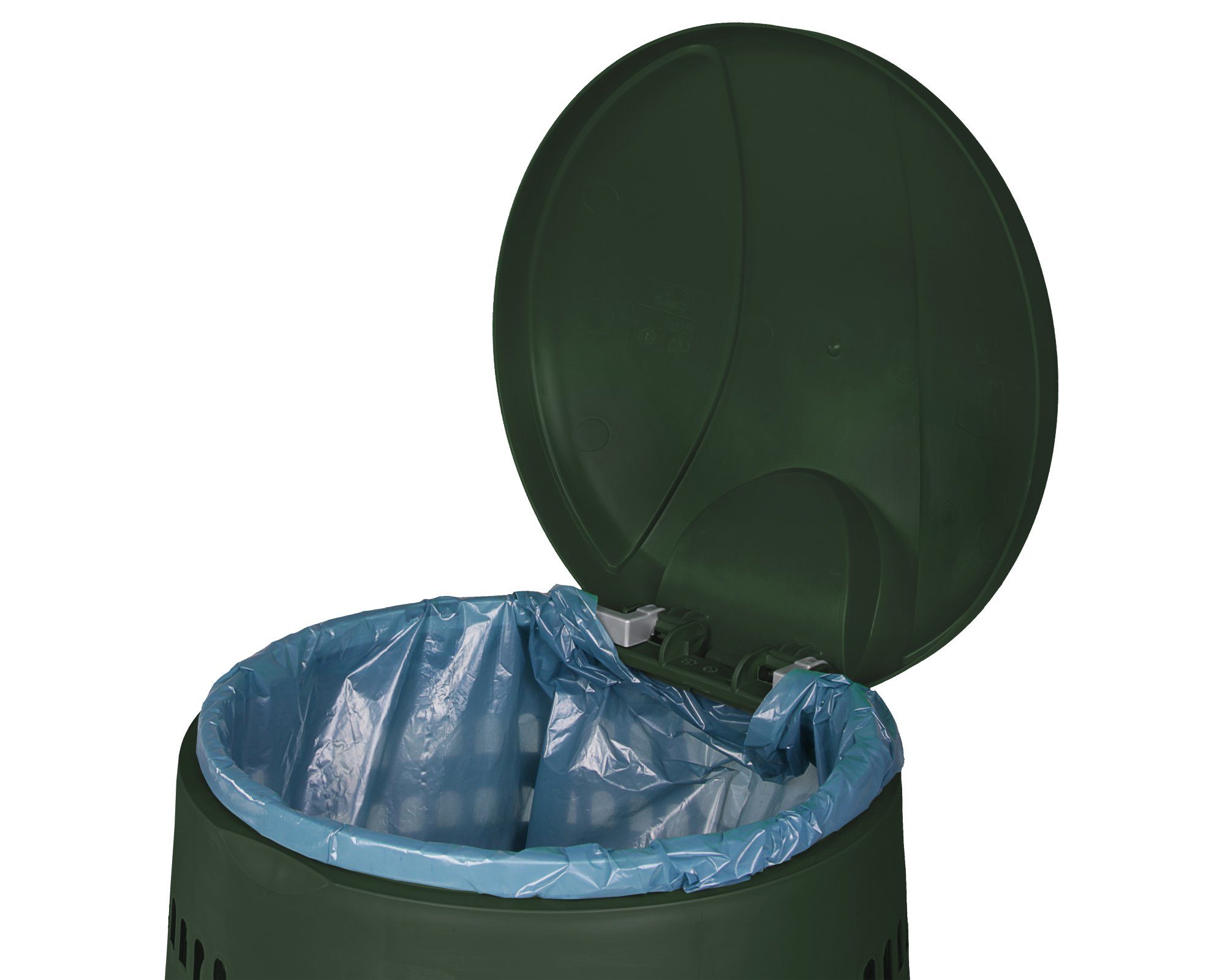Beutel, Müllbeutelhalter cm ONDIS24 Gardenbin für Stand, Abfallsammler L 83 Dunkelgün 120 hoch Mülleimer sicherer