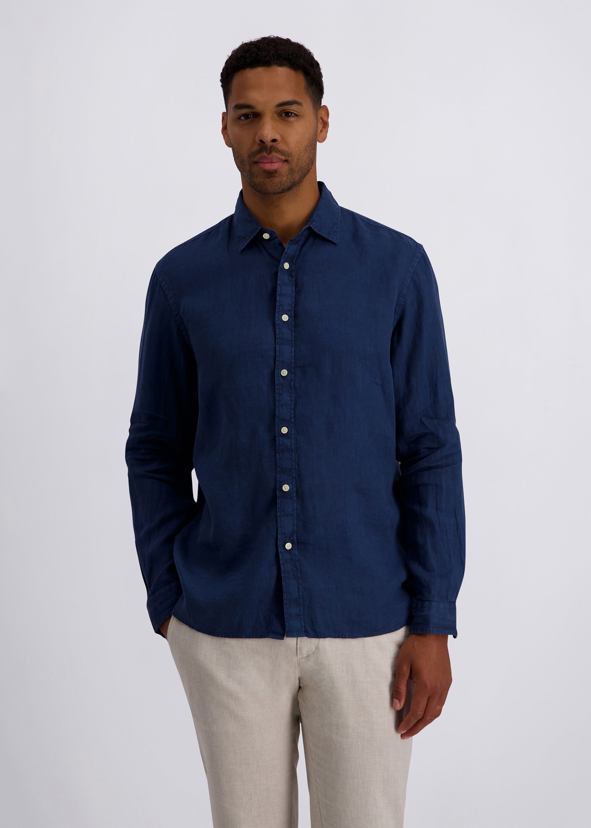 Pierre Cardin Leinenhemd im Comfort Fit